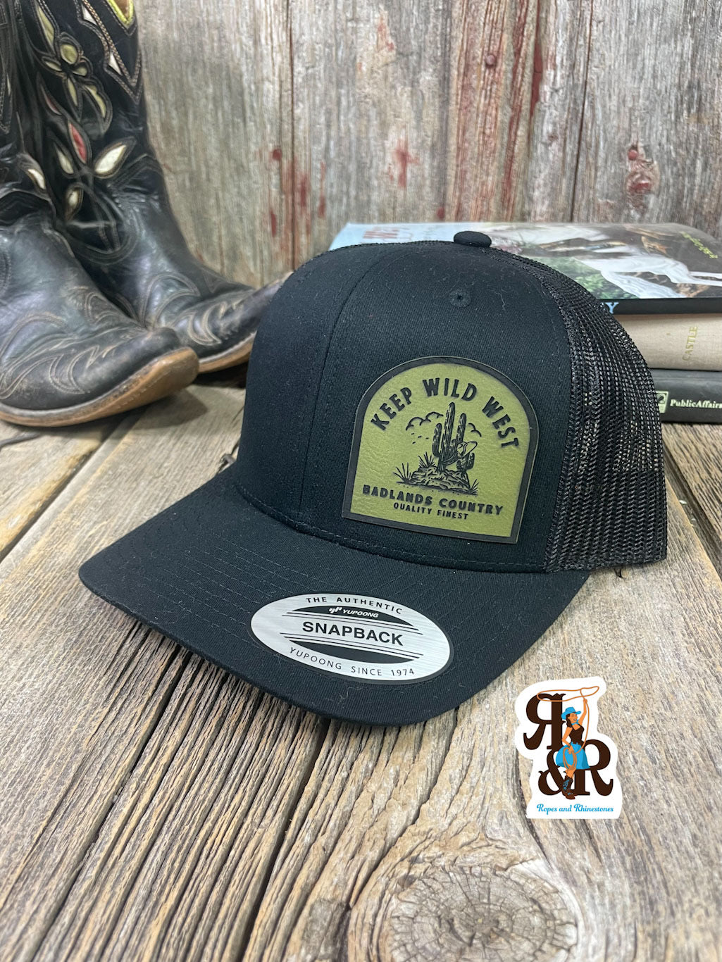 Keep Wild West Leatherette Patch Cap