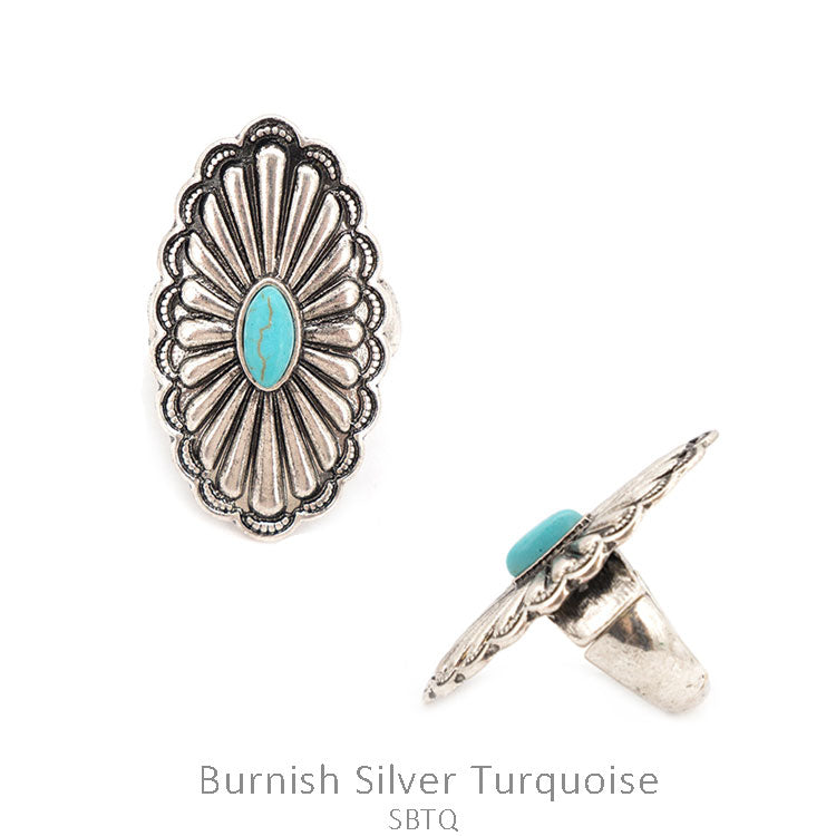 Oval Concho Ring
