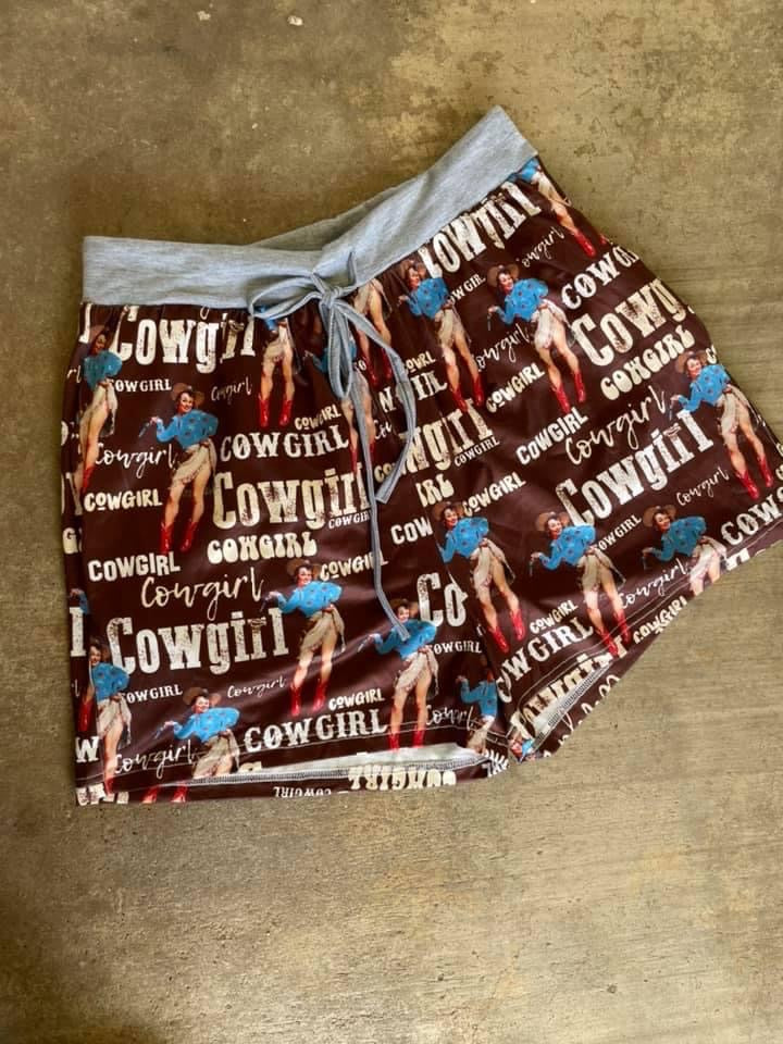 Cowgirl Pin Up Shorts