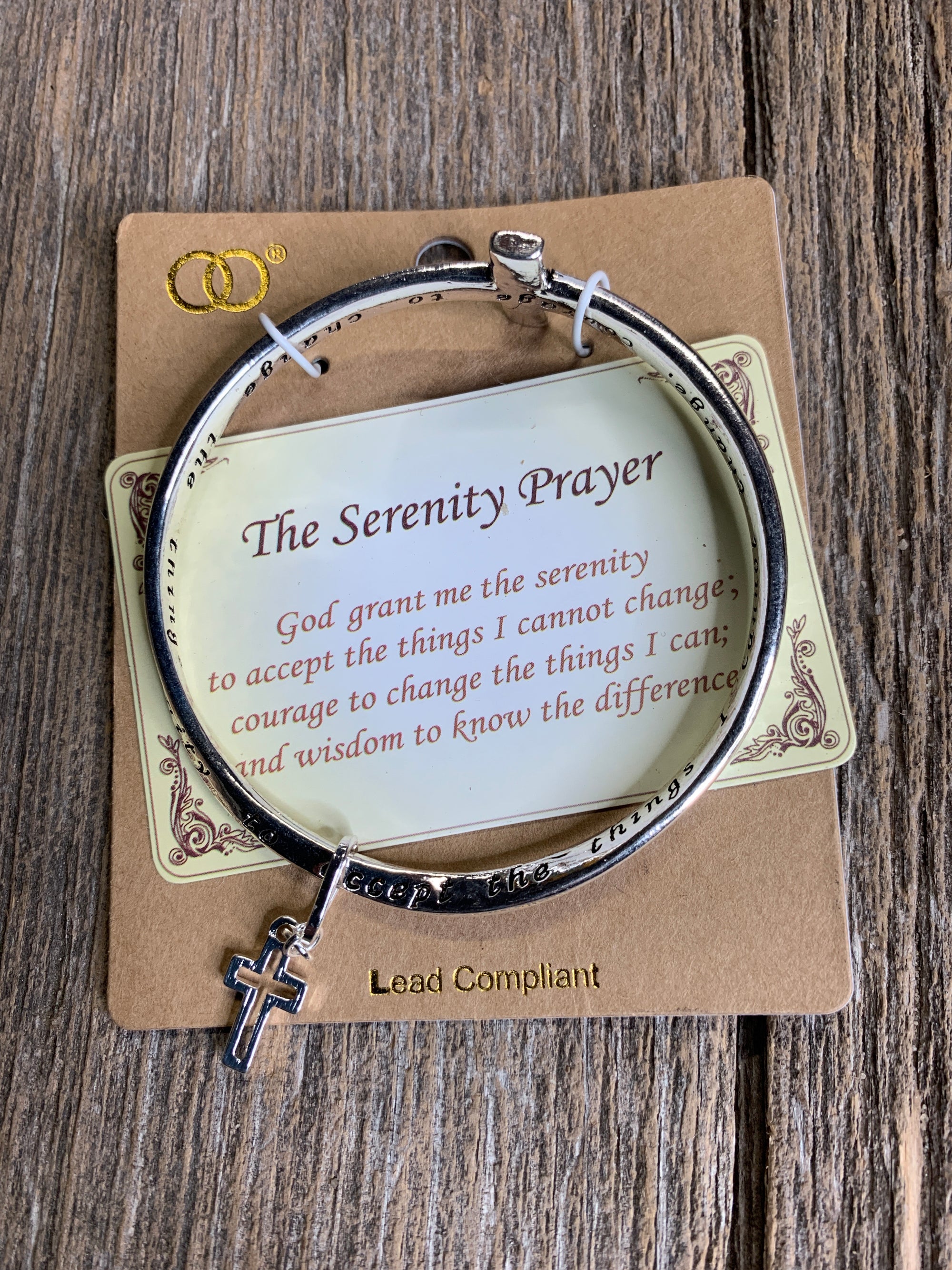 Serenity Prayer Bangle Bracelet