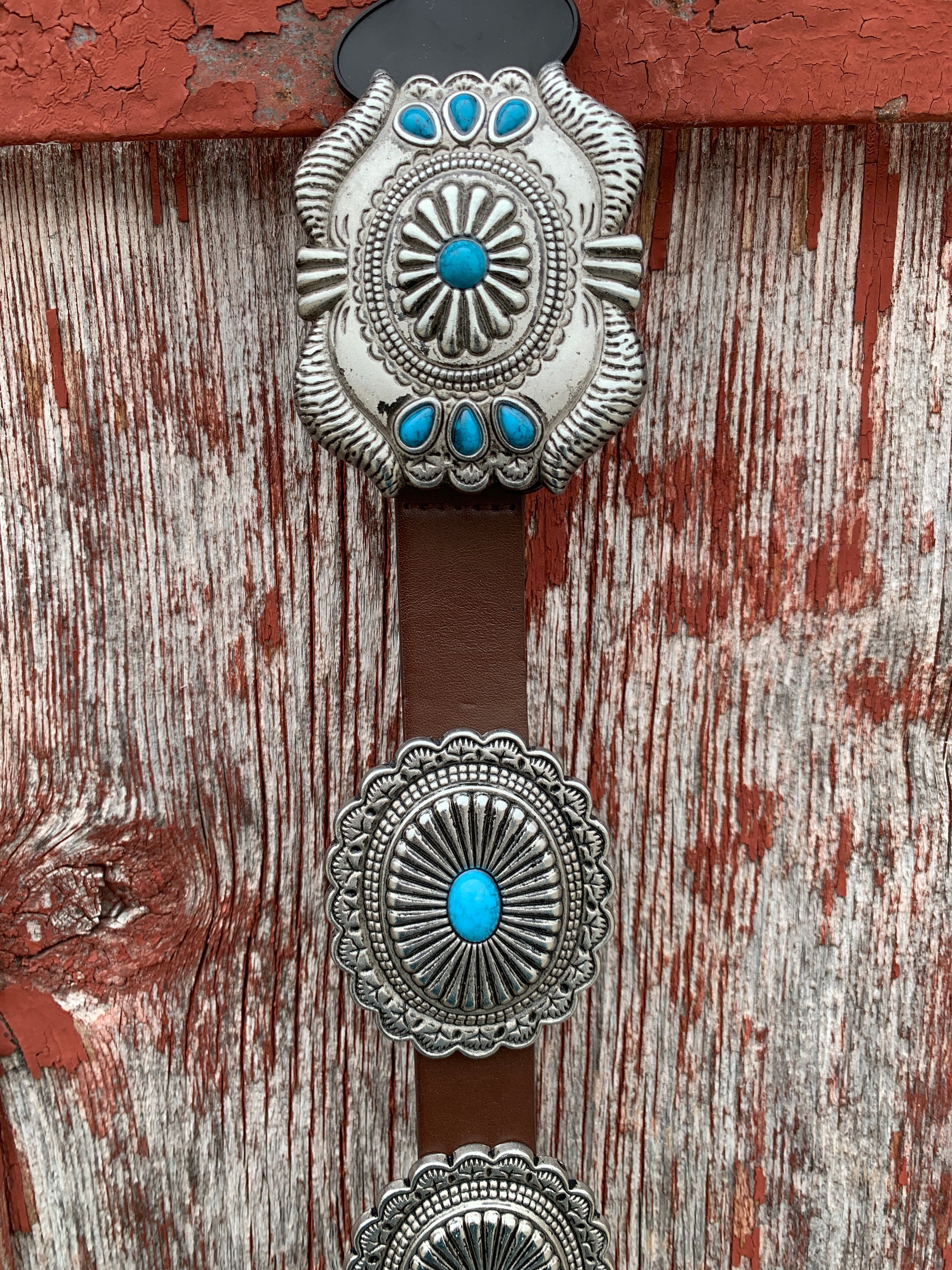 Santa Fe Turquoise Concho Belt