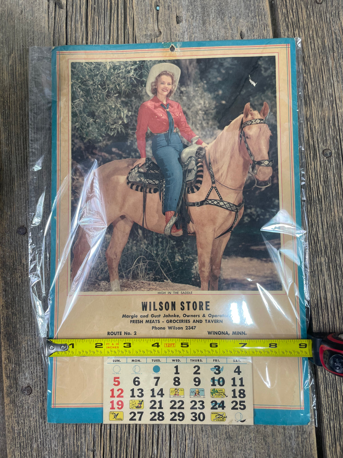 Cowgirl Calendar