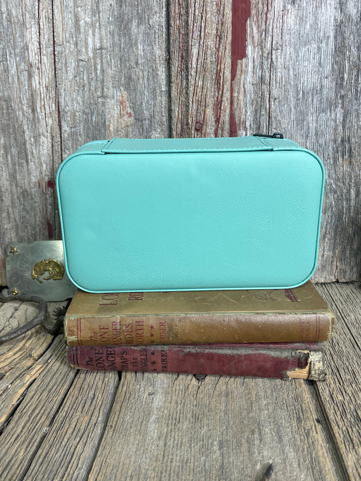 Tooled Leatherette Jewelry Box