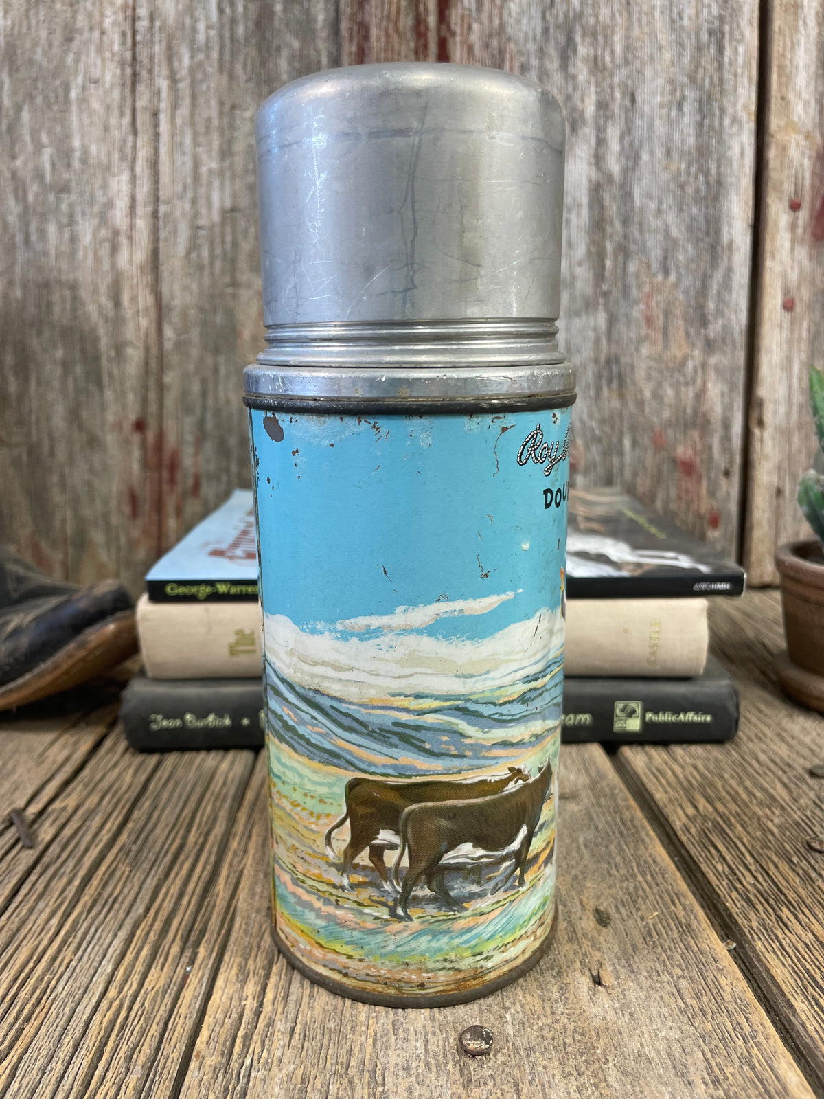 Roy Rogers &amp; Dale Evans Thermos Blue