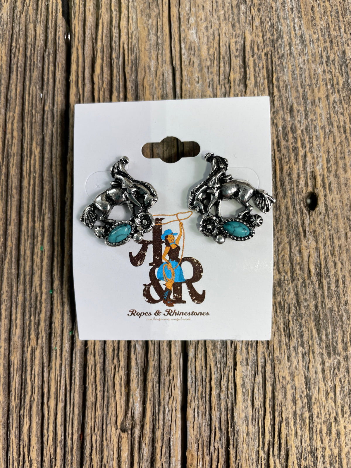Bucking Bronc Earrings