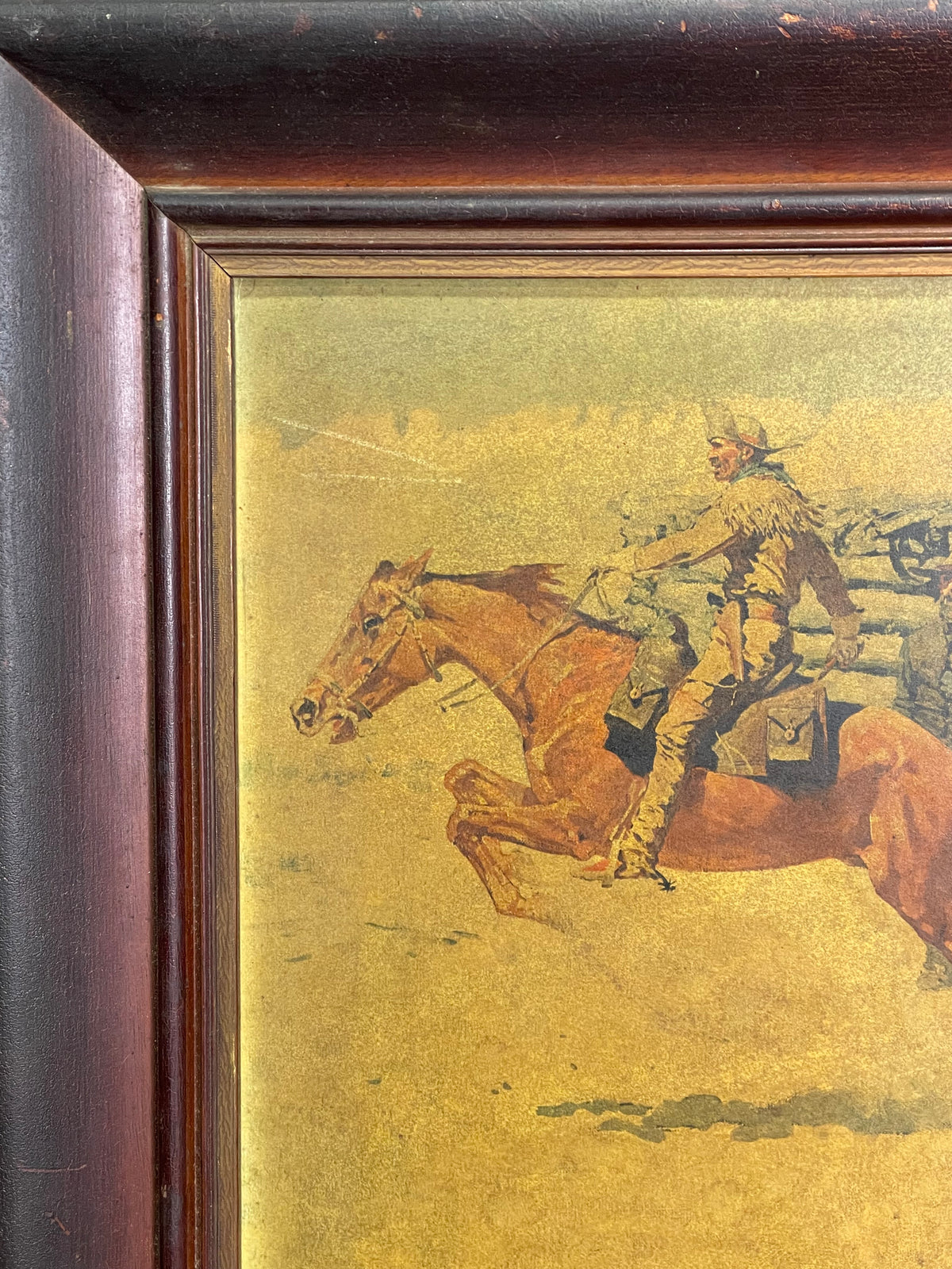 Frederick Remington Print “The coming and going of the pony express”
