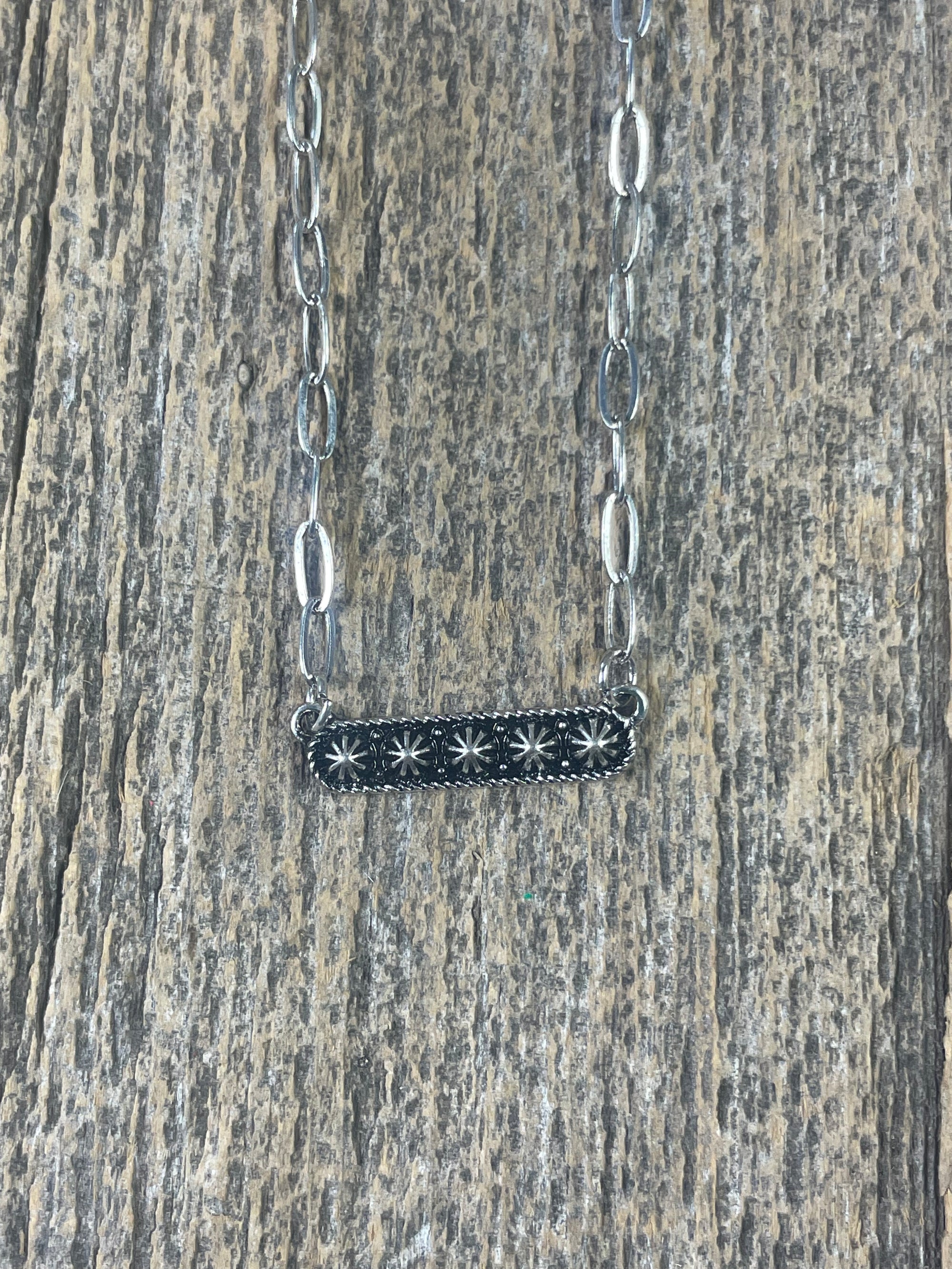 Concho Bar Necklace