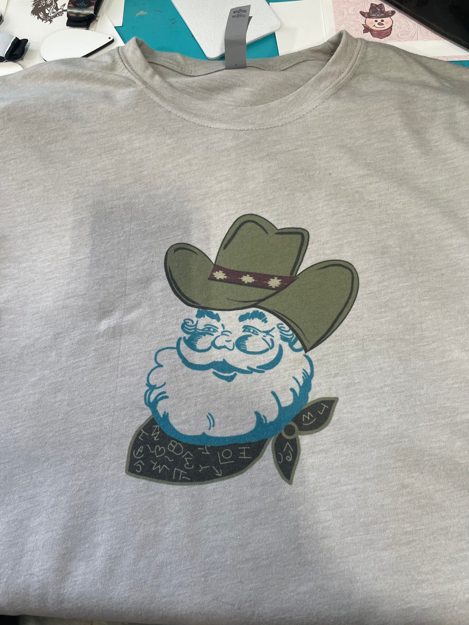 Punchy Cowboy Santa Tee