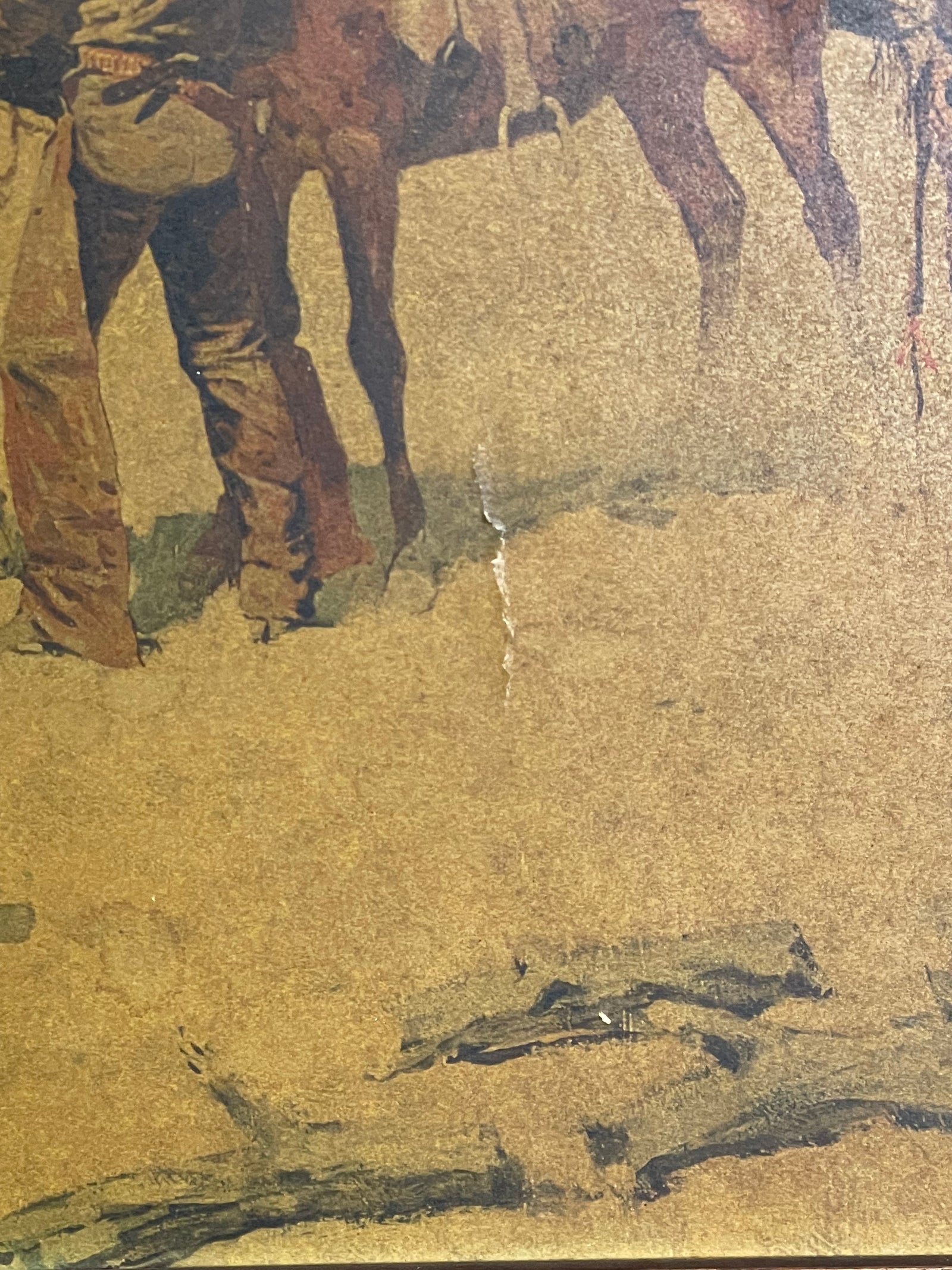 Frederick Remington Print “The coming and going of the pony express”