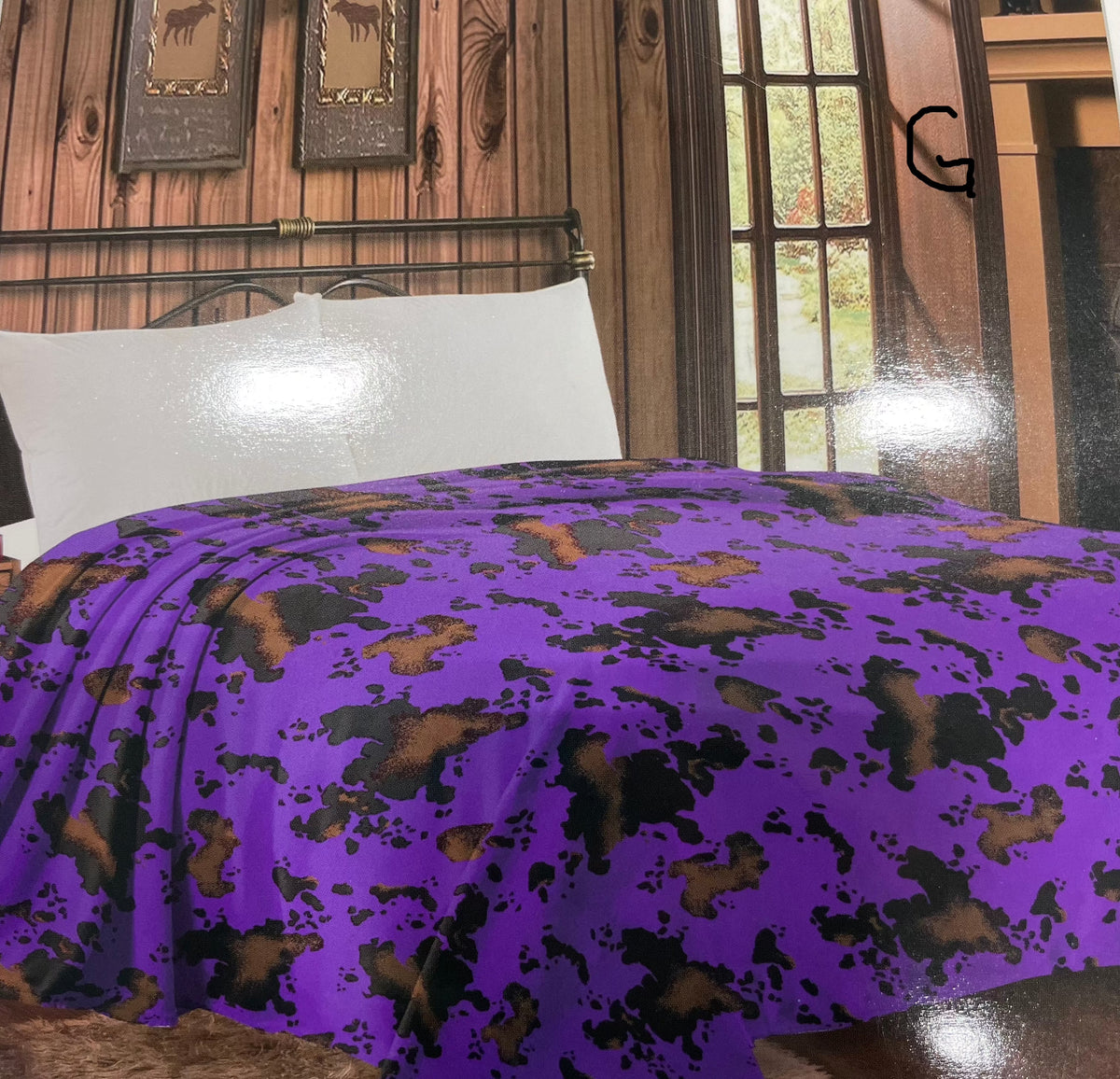 Western Cowhide Print Collection Throw Blanket