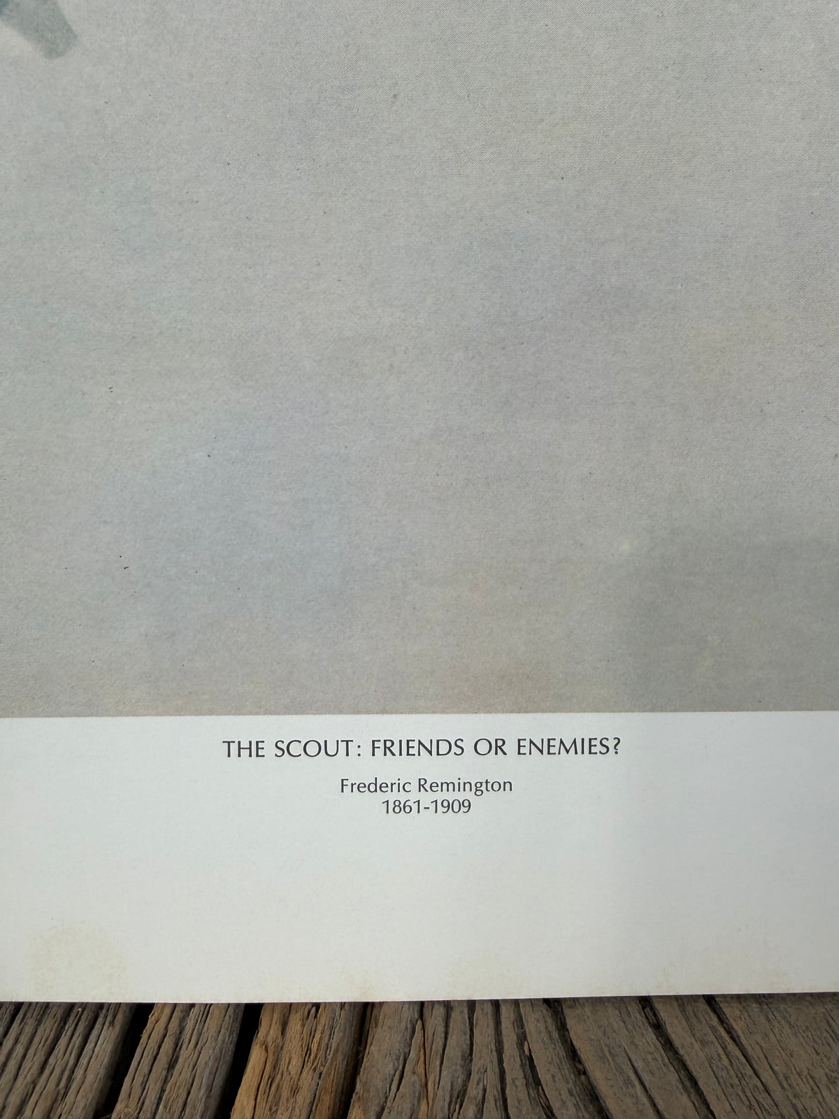 The Scout: Friends or Enemies? print by Frederic Remington