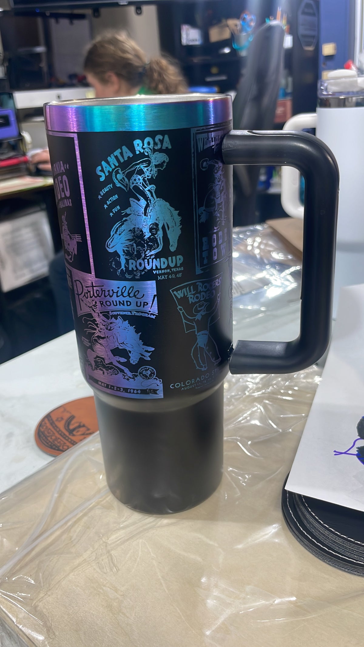 Rodeo Poster 30 oz cup