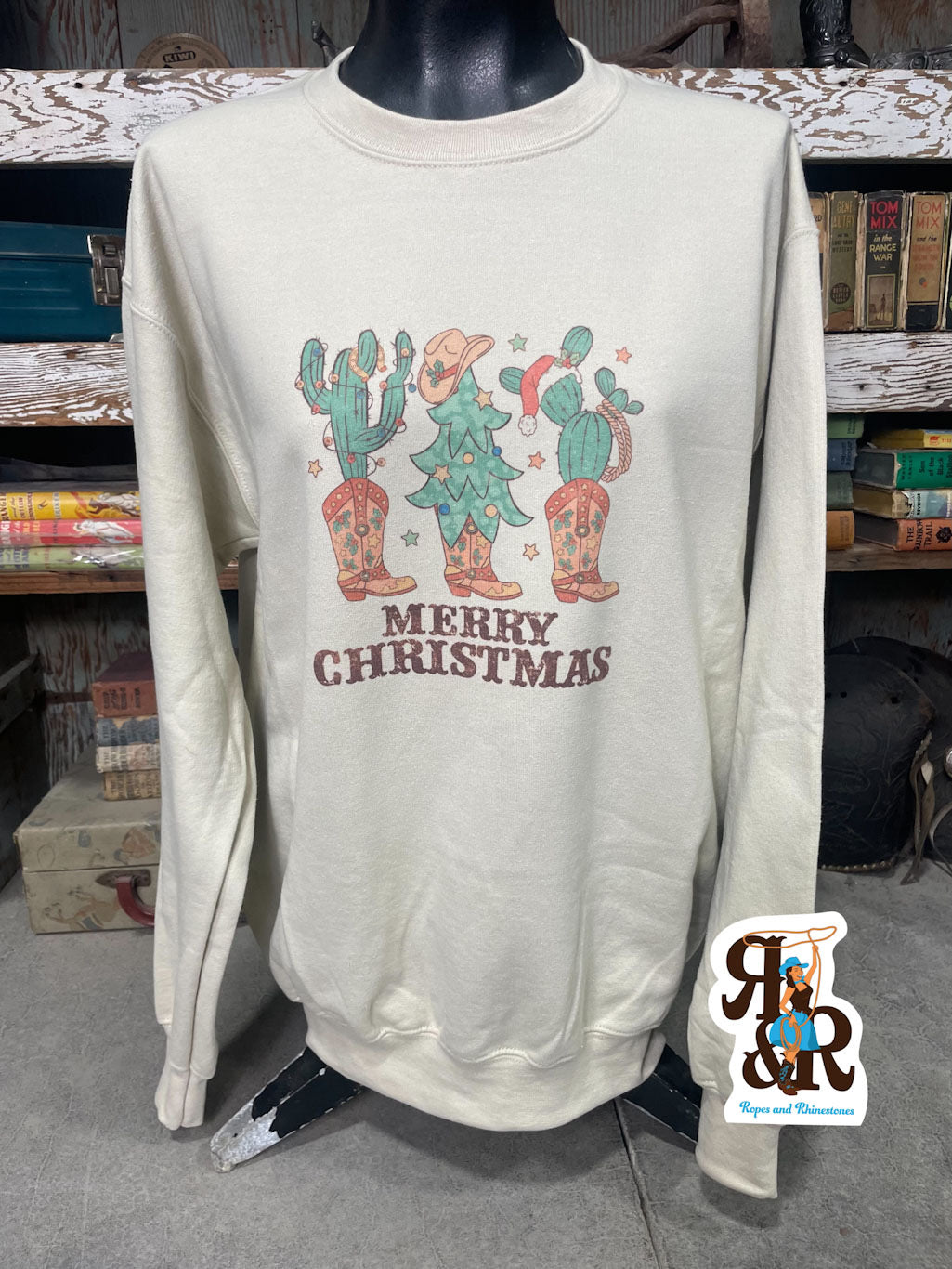 Merry Christmas Cactus Sweatshirt