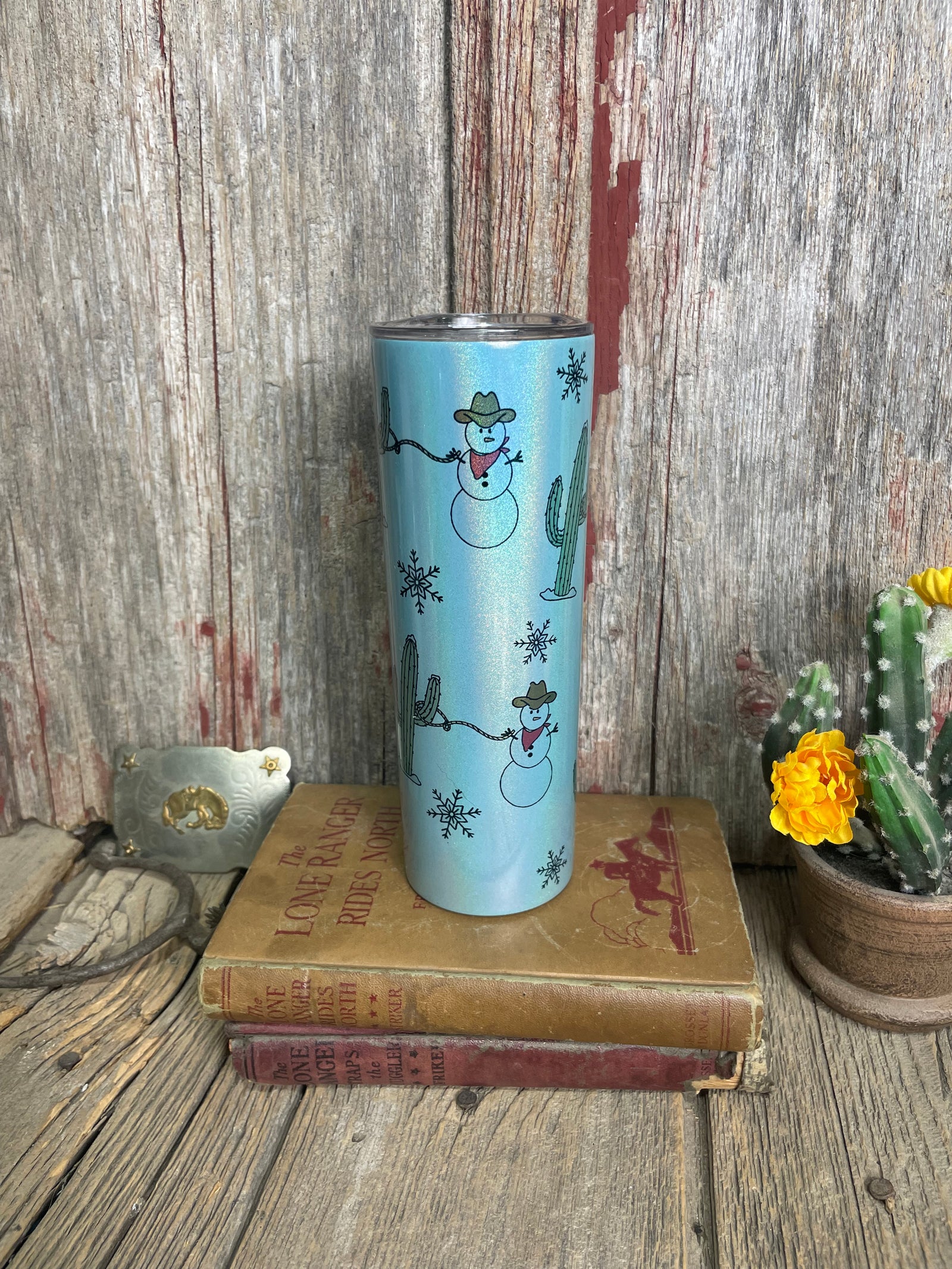 Cowboy Snowman Christmas Tumblerr