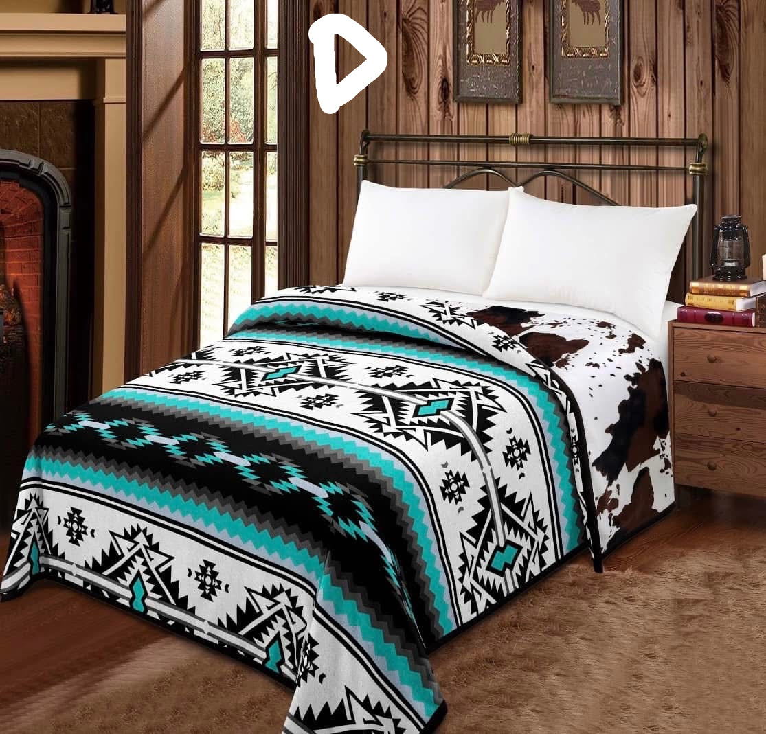 Western Print Throw Blanket