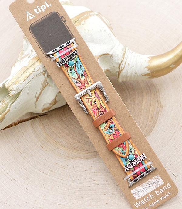 Cactus with Howdy Charm Apple Watch Band