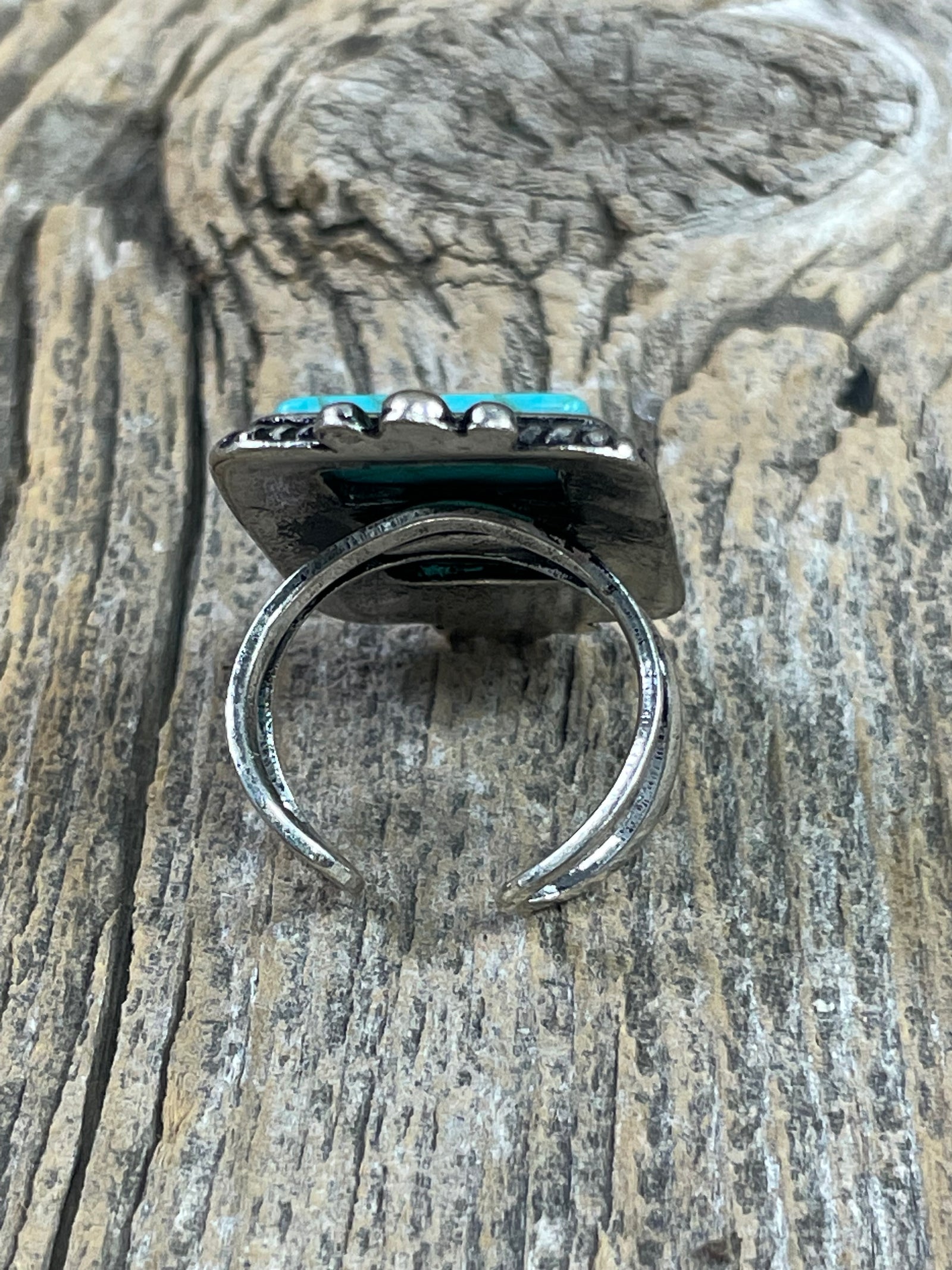 Rectangle Turquoise Ring