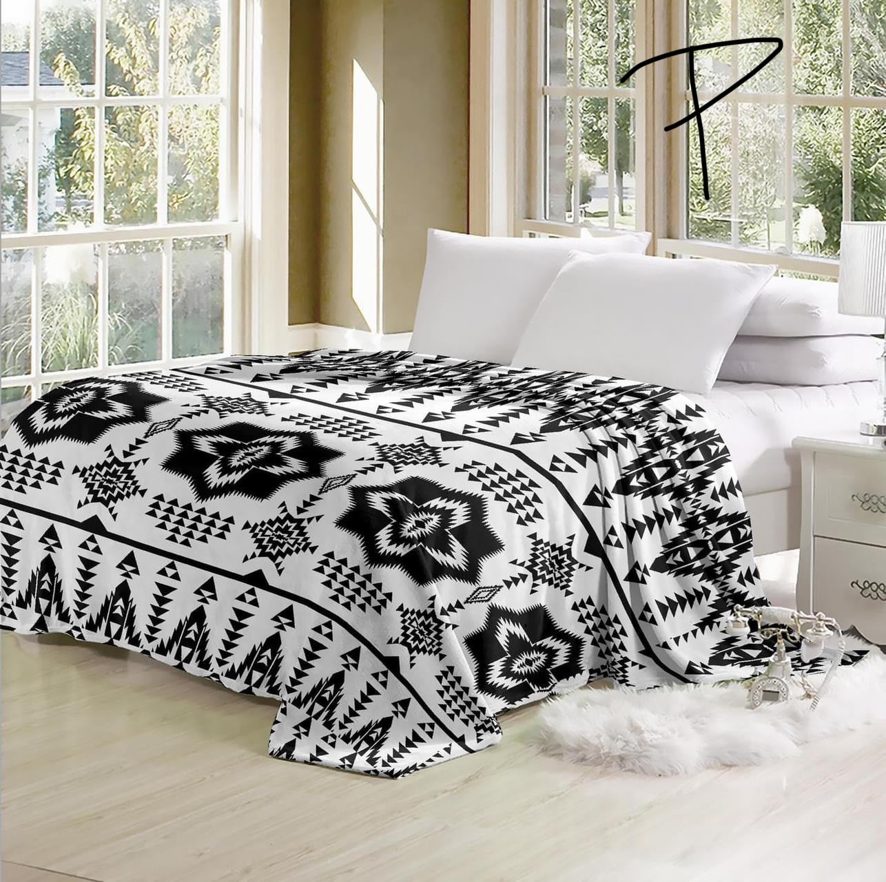 Western Print Throw Blanket
