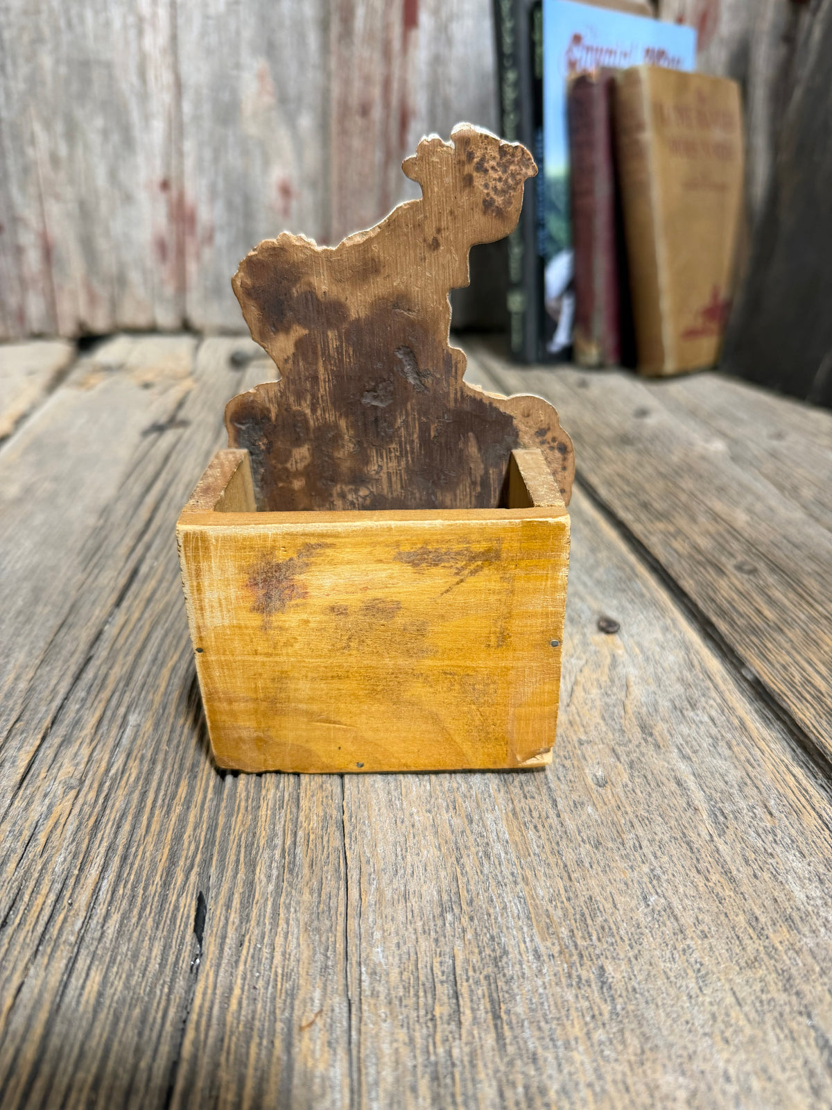 Bucking Bronc Wood Box