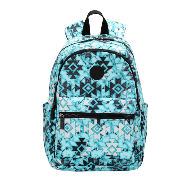 Montana West Rodeo Turquoise Stone Aztec Backpack - Ropes  display picture 1