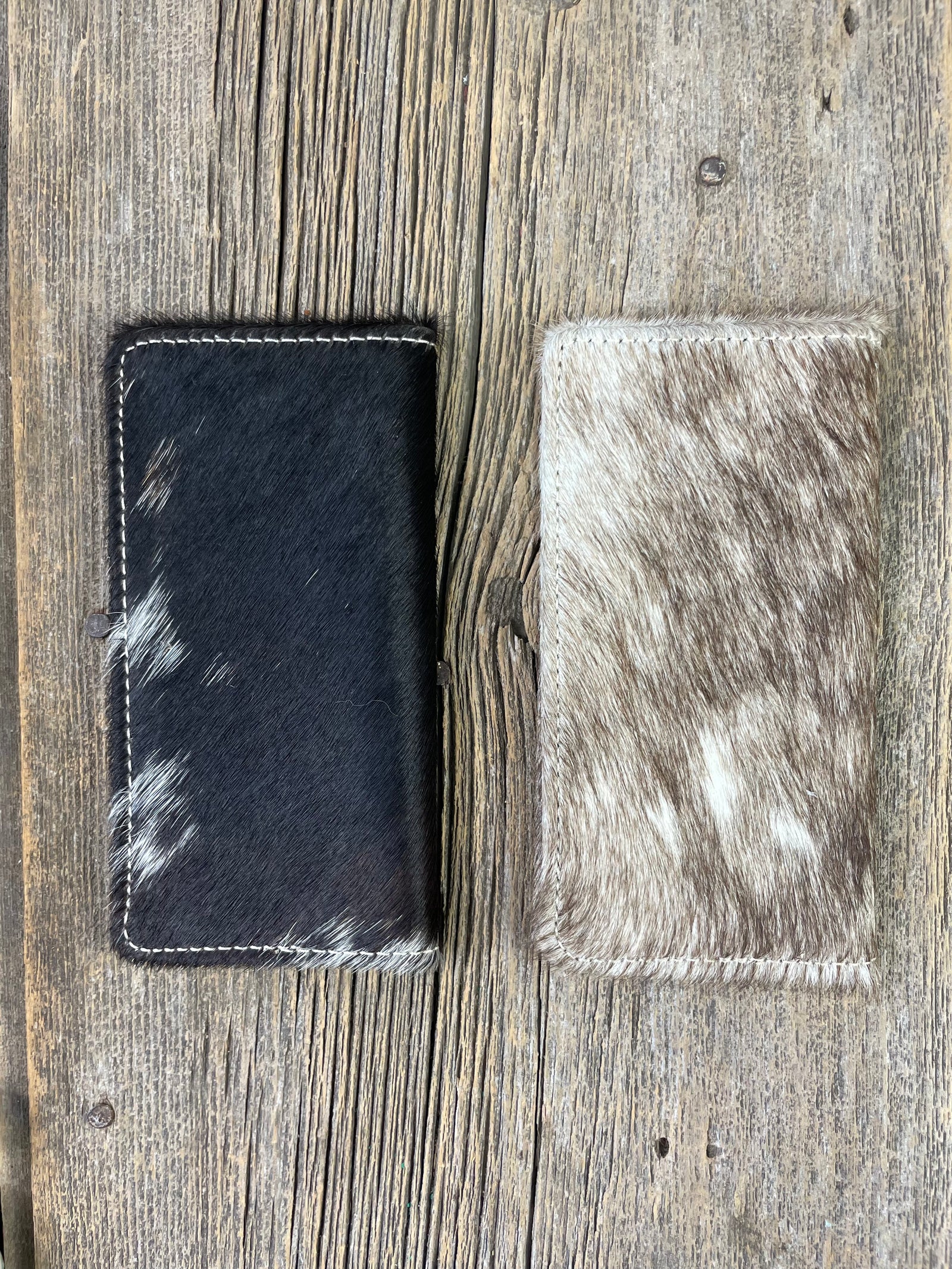 Cowhide Tooled Inlay Card Wallet