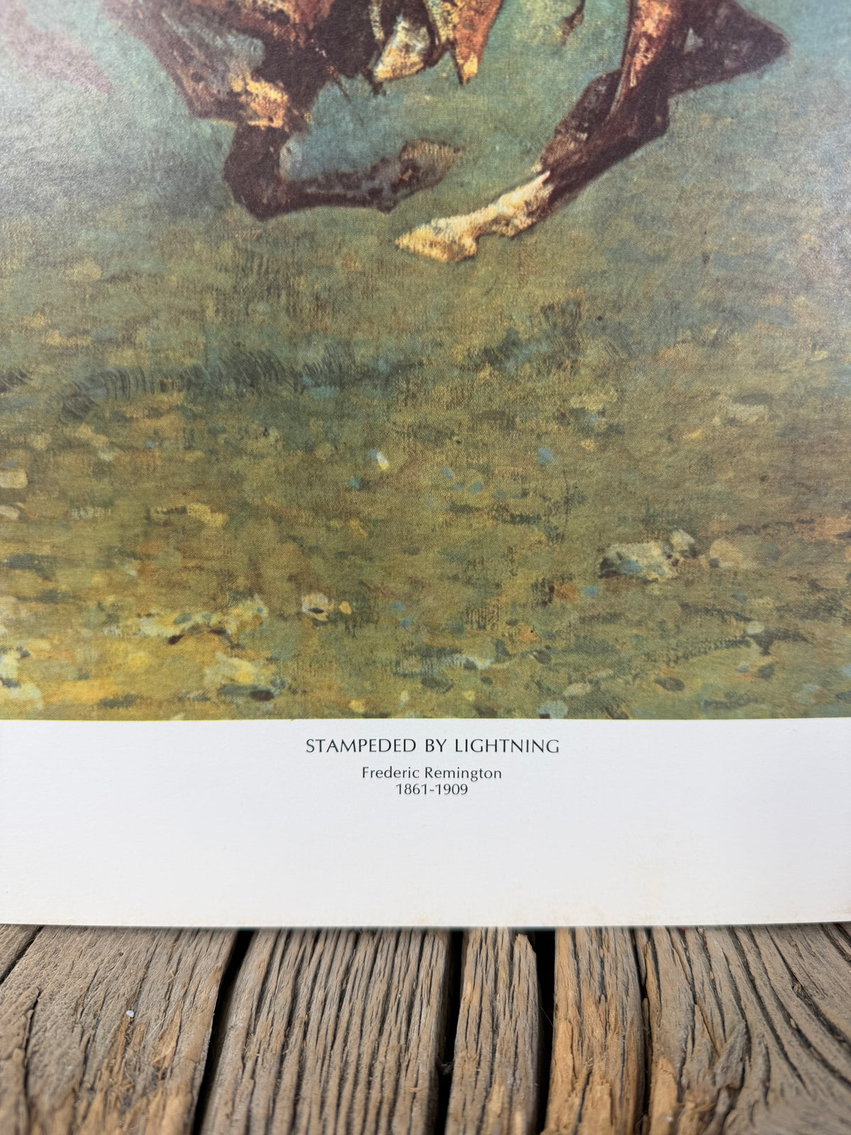 Stamped by Lightening print by Frederic Remington