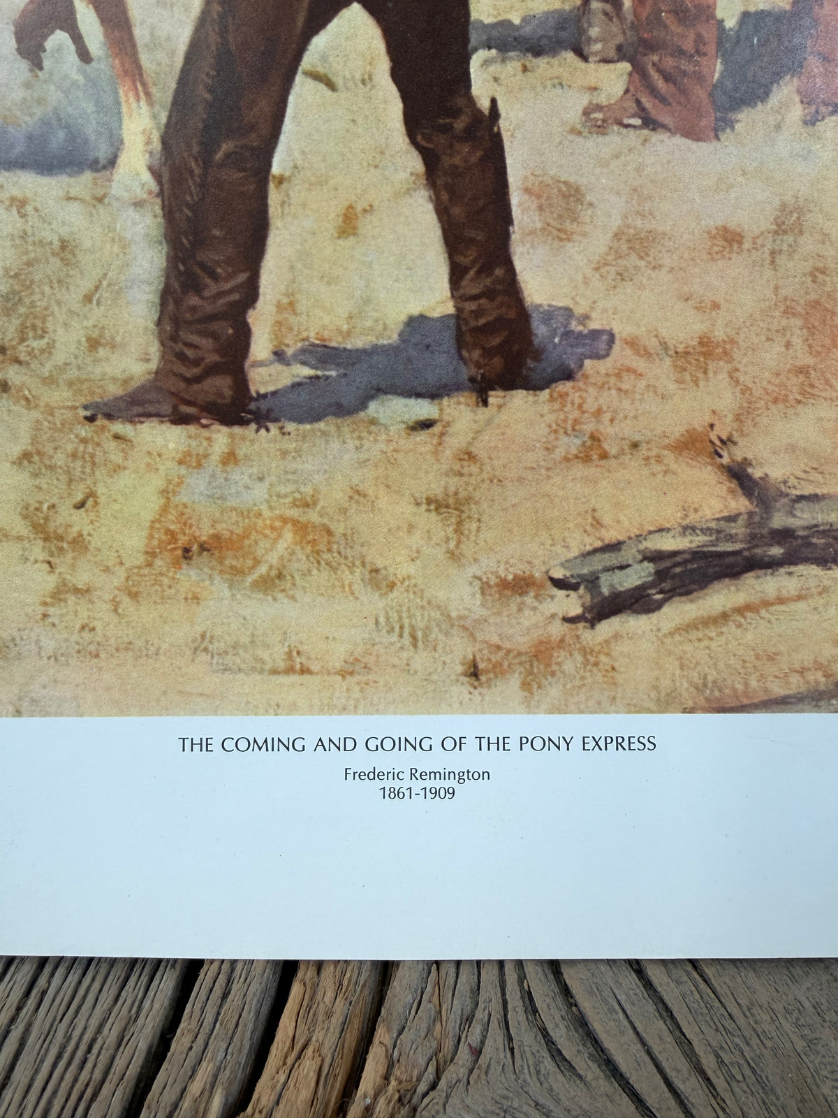 The Coming and Going of the Pony Express print by Frederic Remington