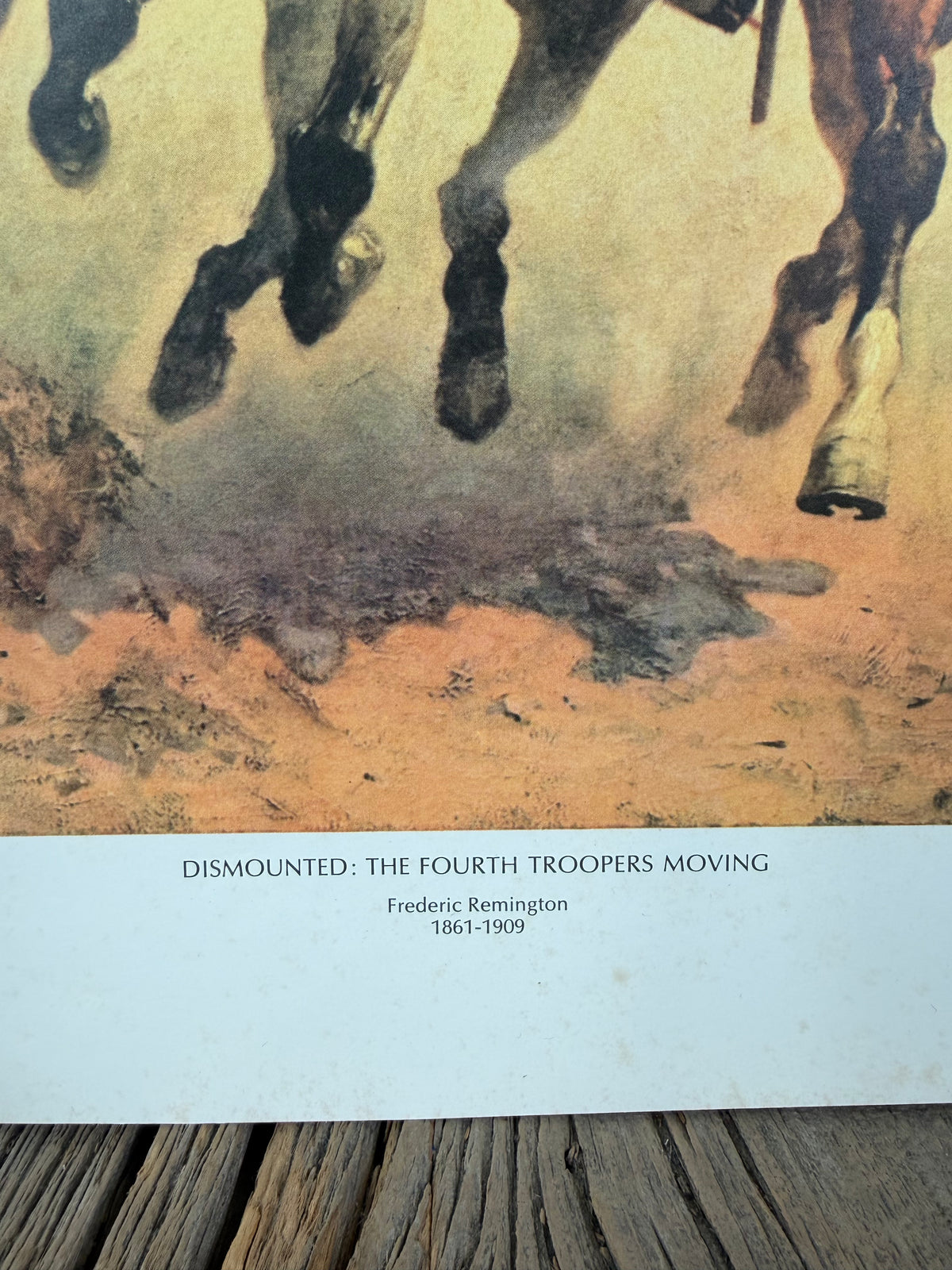 Dismounted: The Fourth Troopers Moving print by Frederic Remington