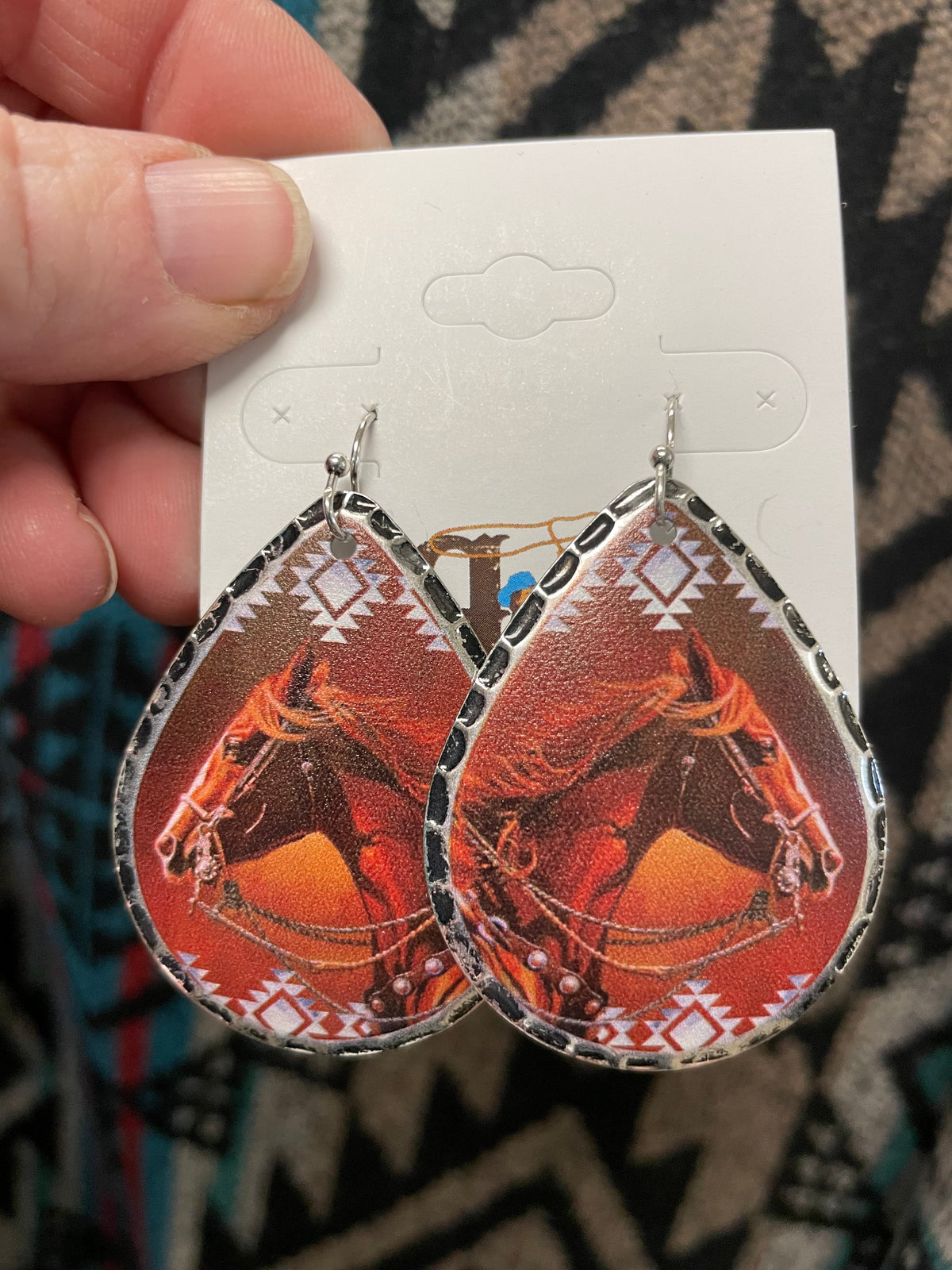 Bridle Cow Horse Earrings