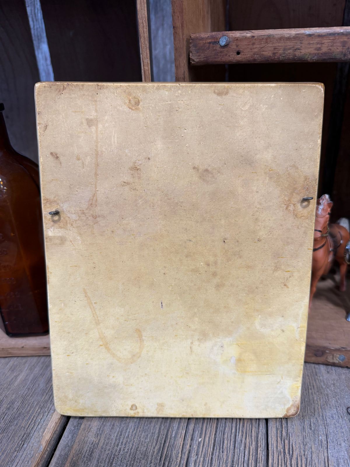 End of the Trail Plaster Wall Hanging