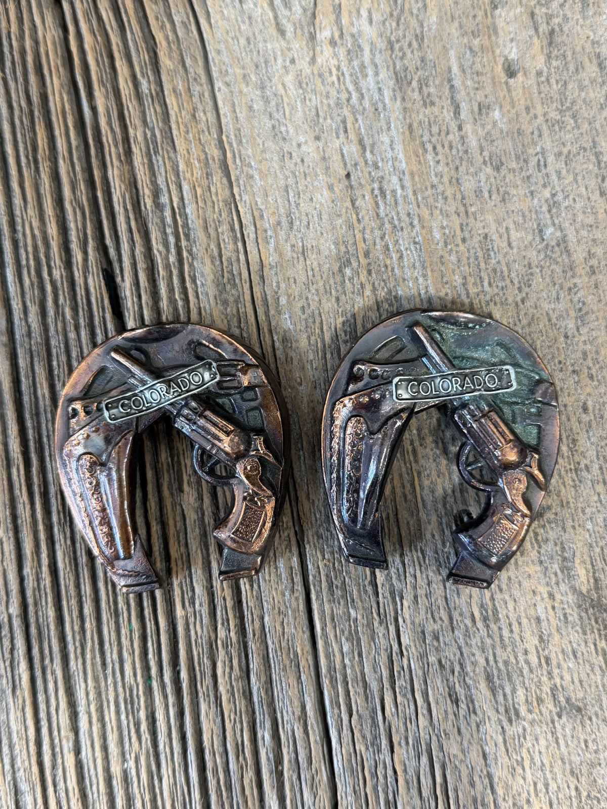Horseshoe &amp; Pistol Colorado Salt &amp; Pepper Set