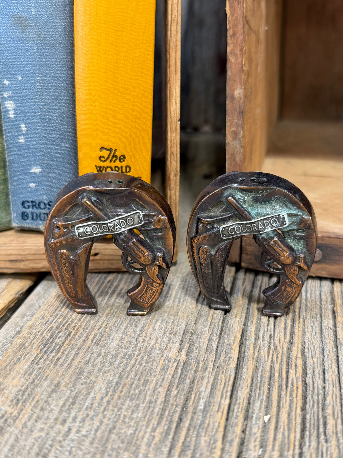 Horseshoe &amp; Pistol Colorado Salt &amp; Pepper Set