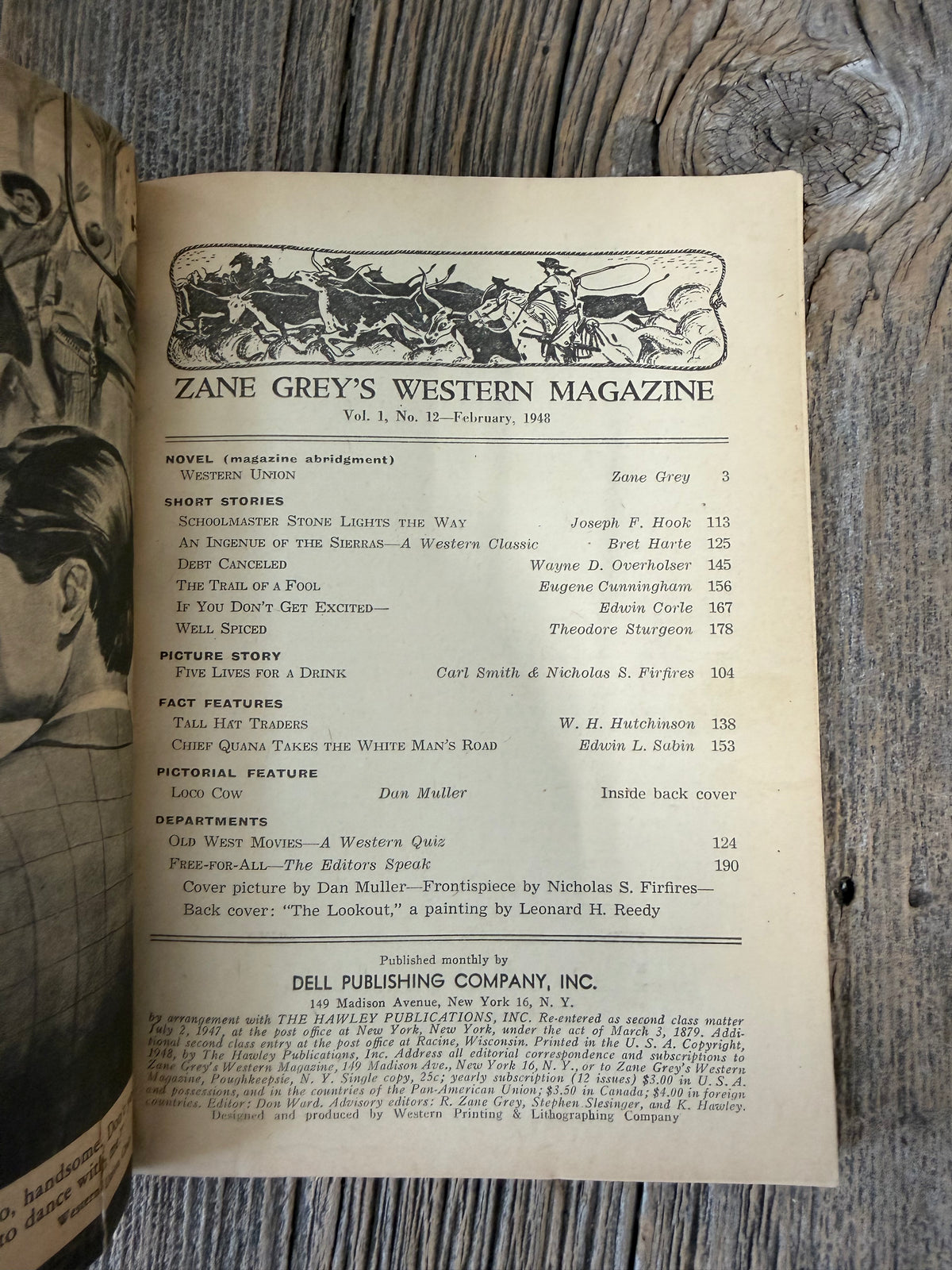 Zane Grey Western Magazine 1948