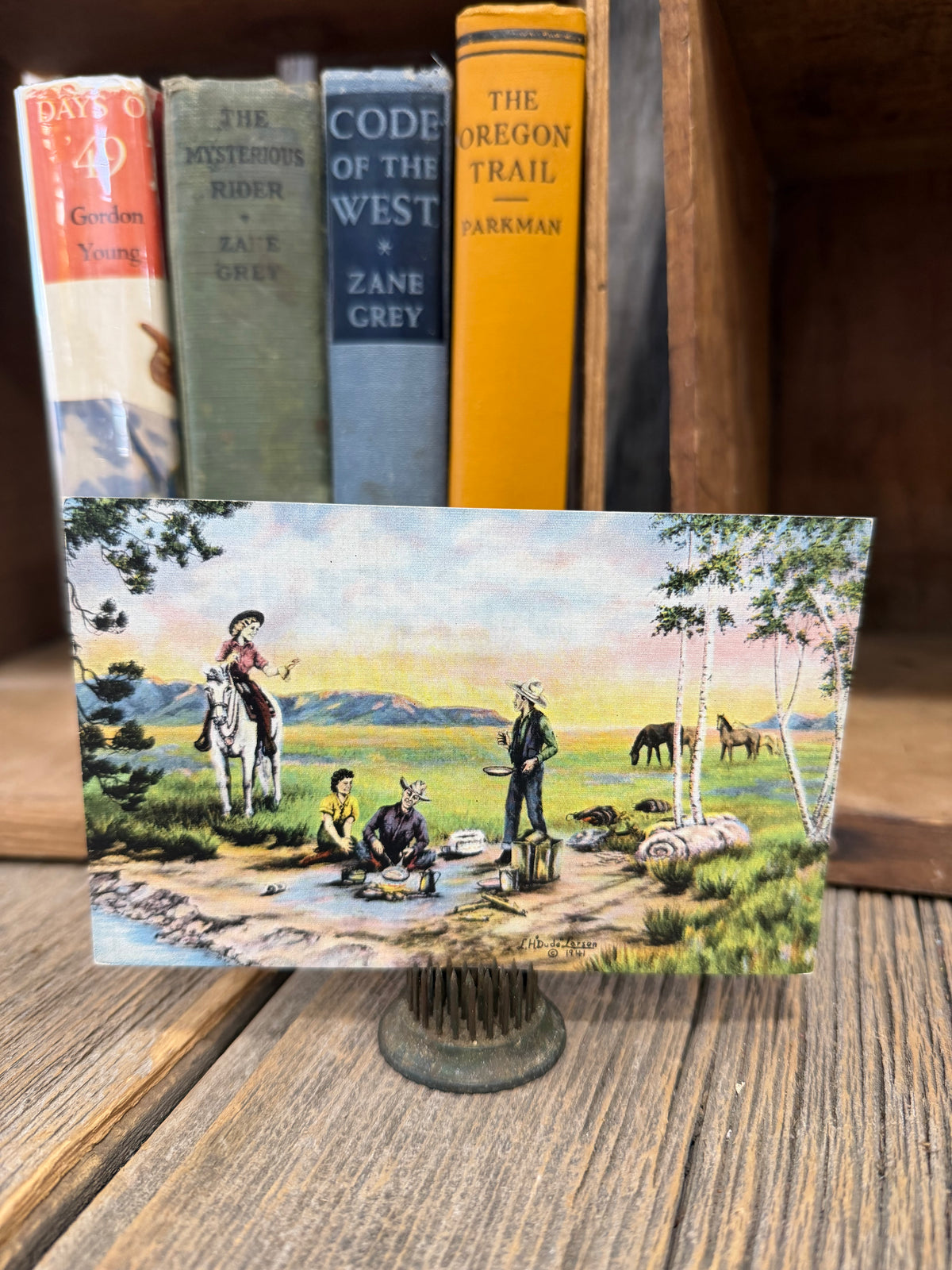 Vintage Postcard by artist LH Larson