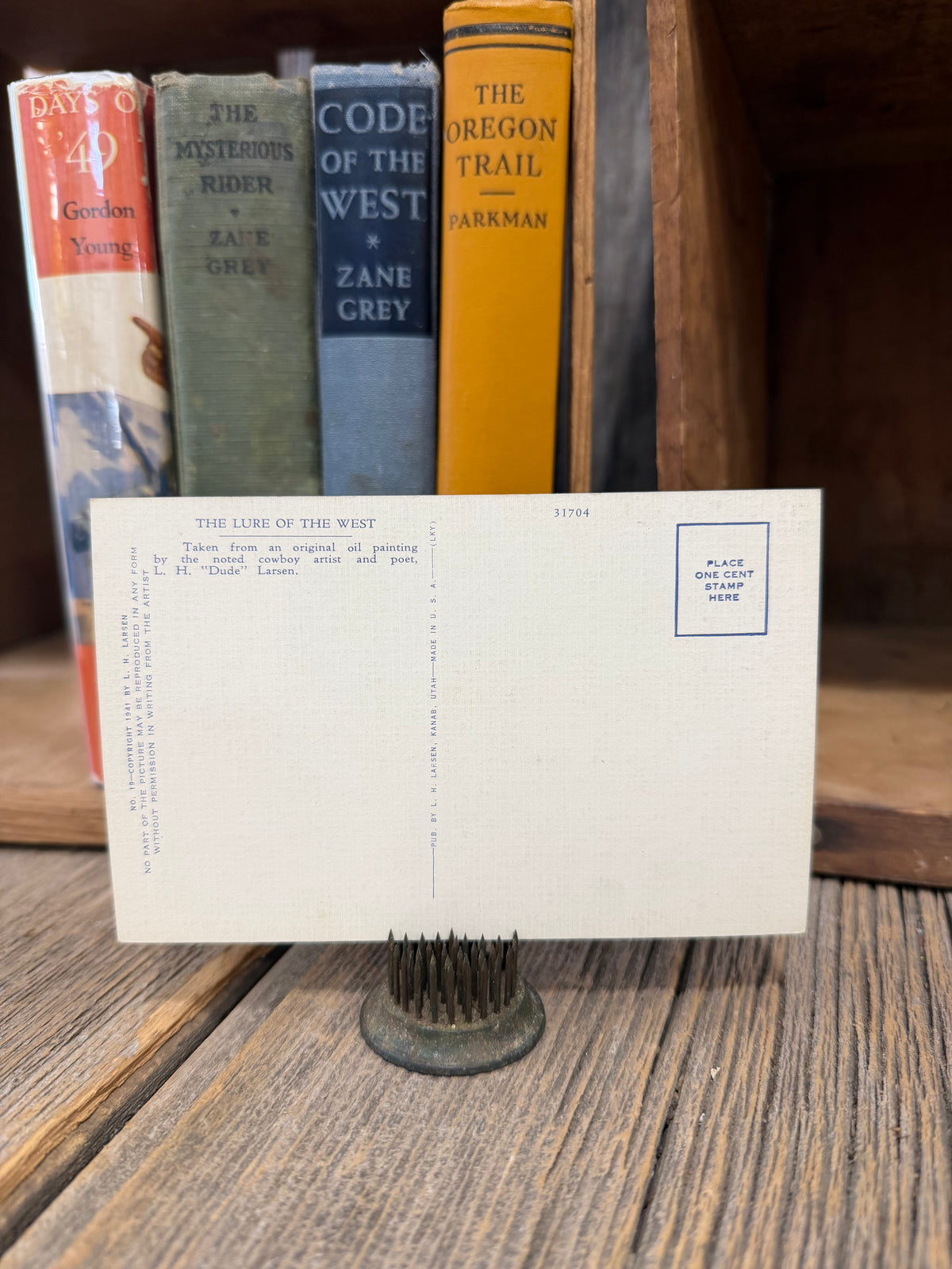 Vintage Postcard by artist LH Larson