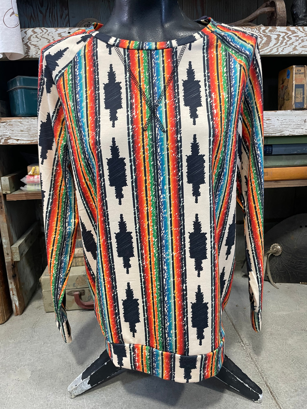 Aztec &amp; Serape Long Sleeve Shirt