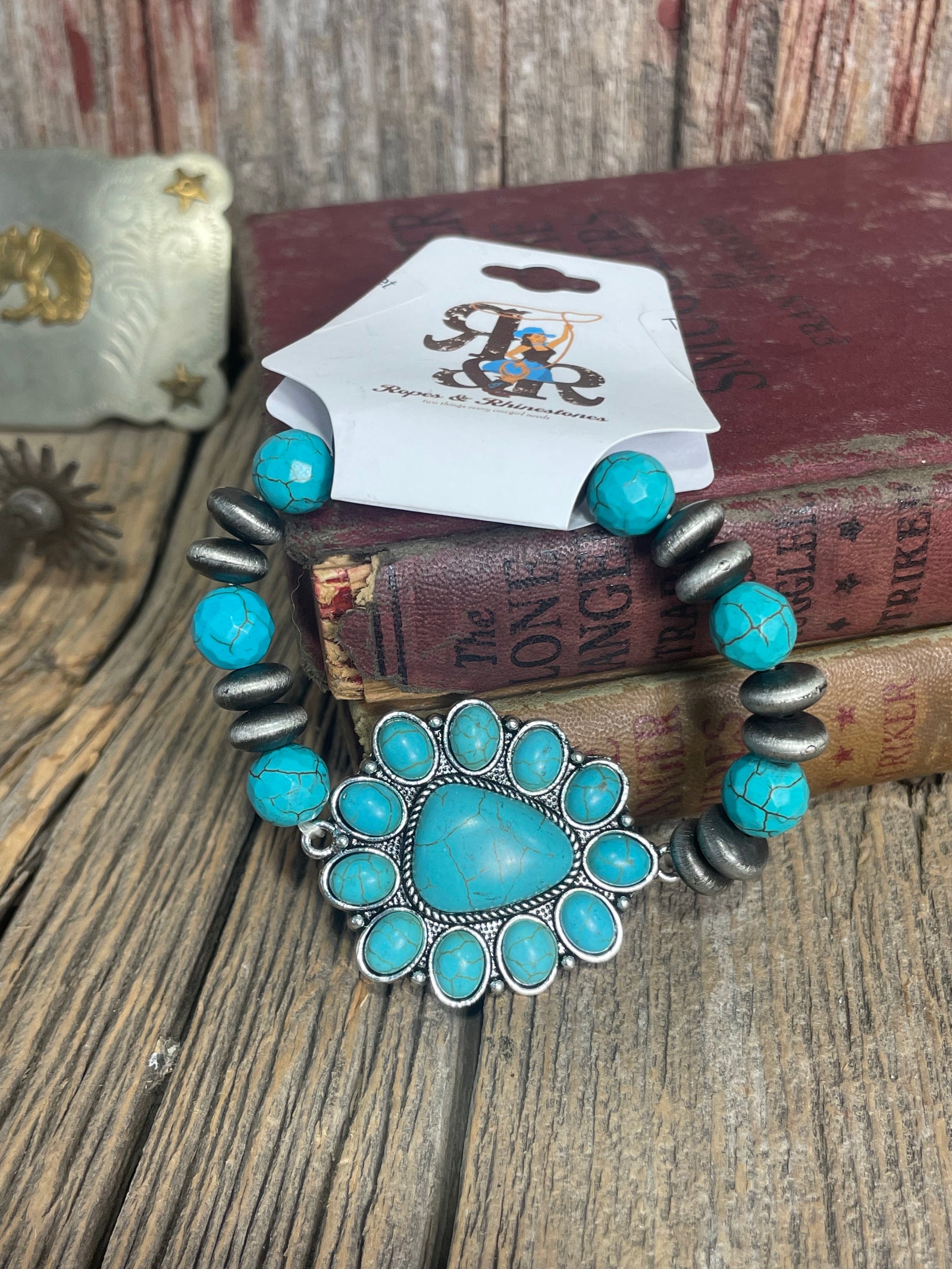 Turquoise Concho Bracelet