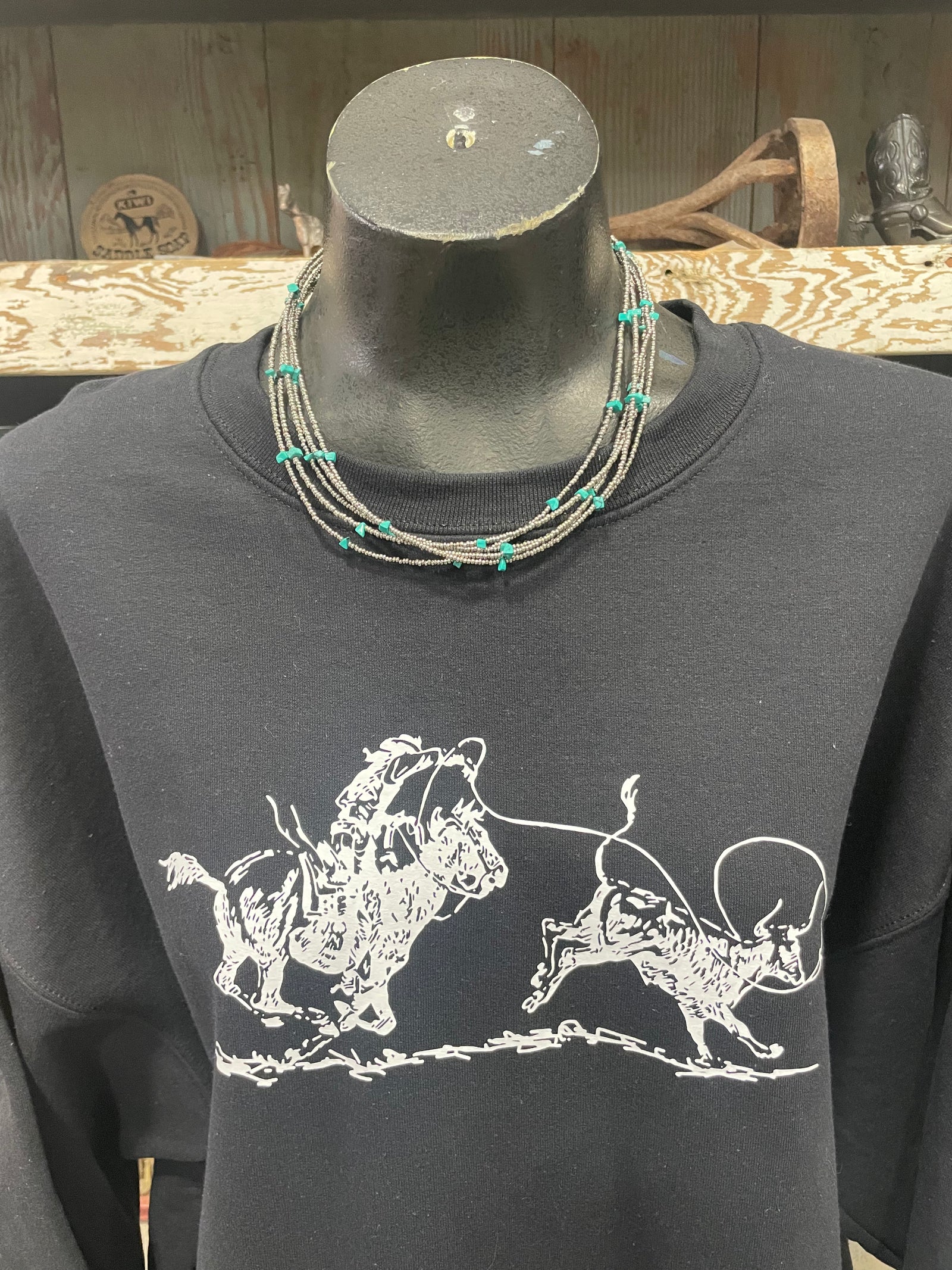 Turquoise & Seed Bead Necklace