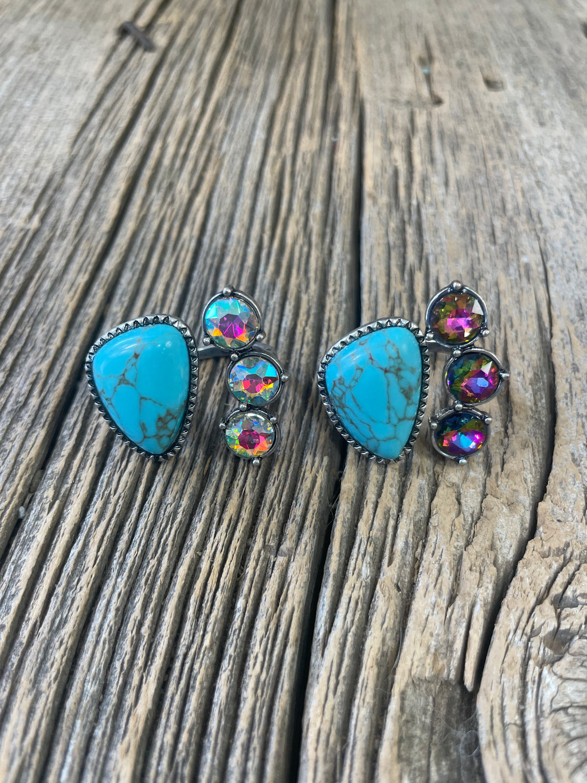 Glass &amp; Turquoise Ring