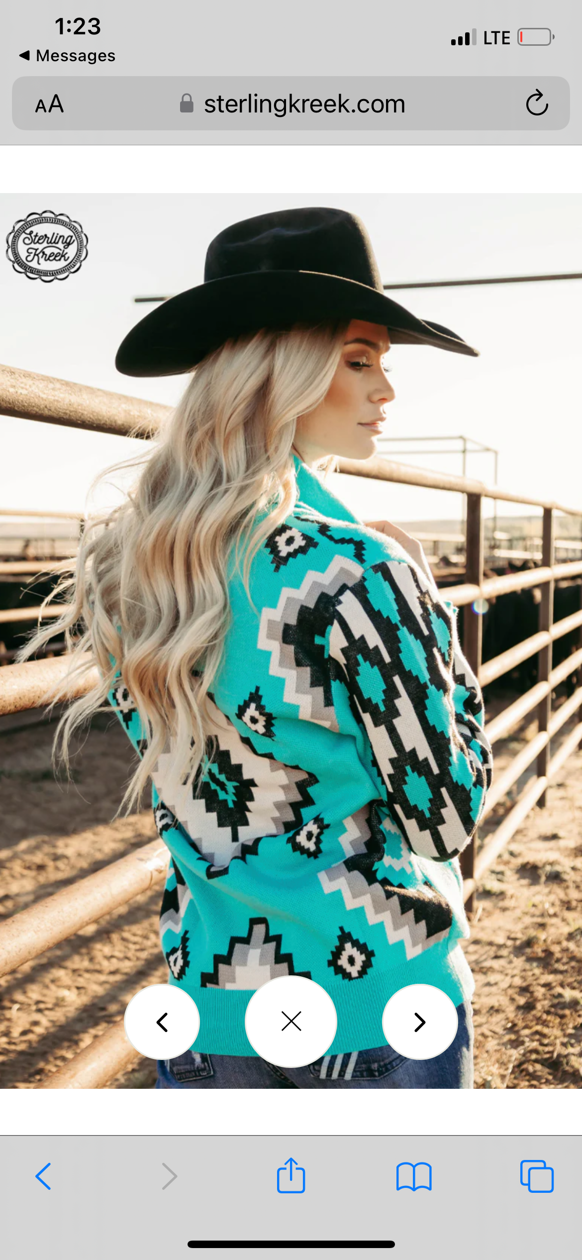 Vintage Vaquera Knit Sweater