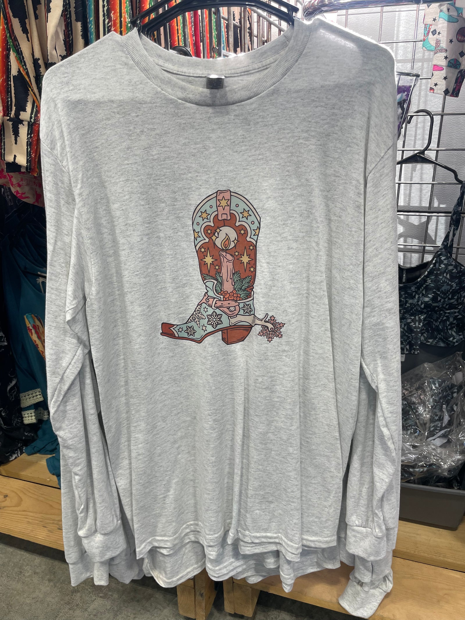 Snowflake Spur Christmas Shirt Wholesale