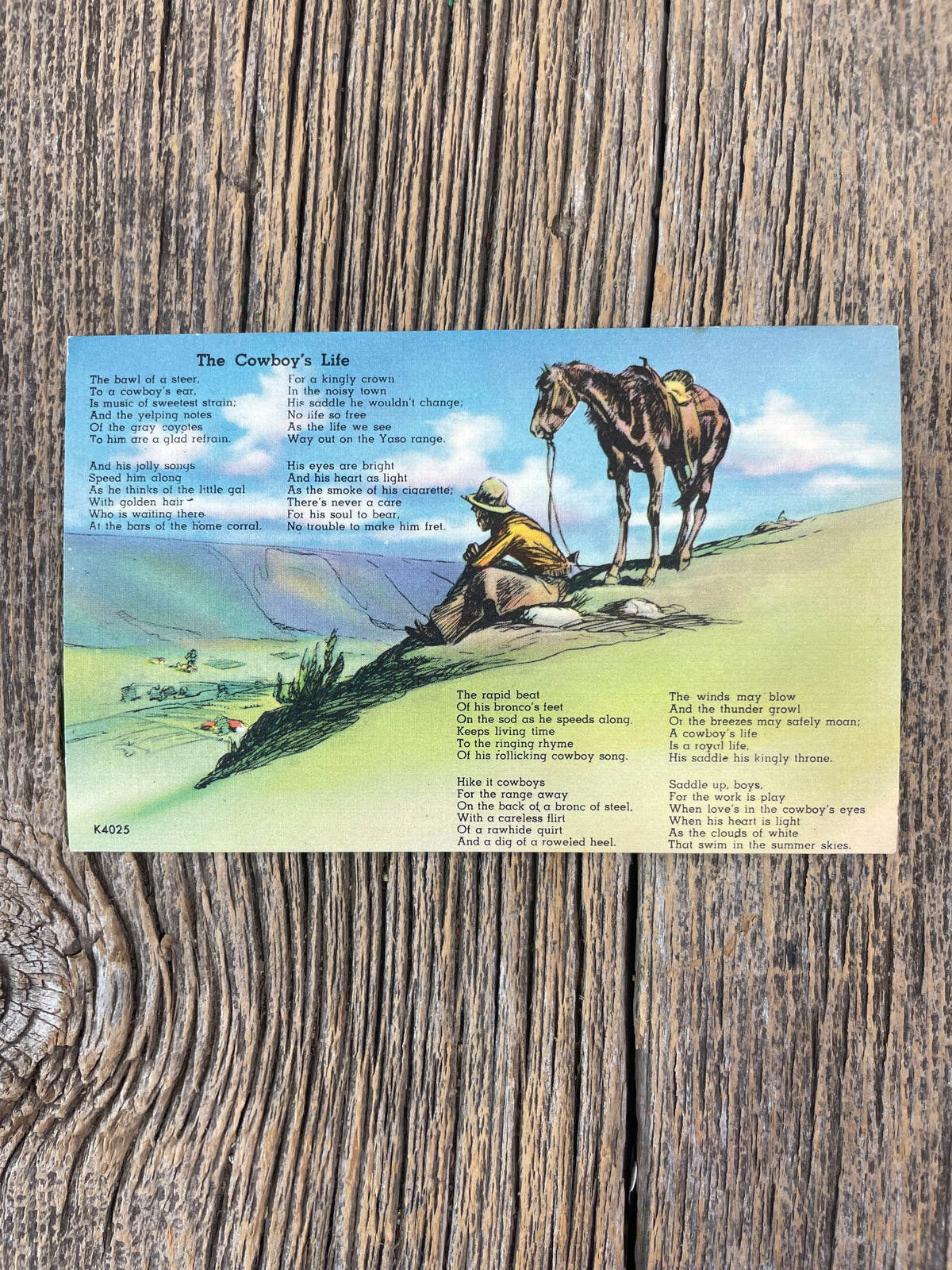 The Cowboys Life Postcard