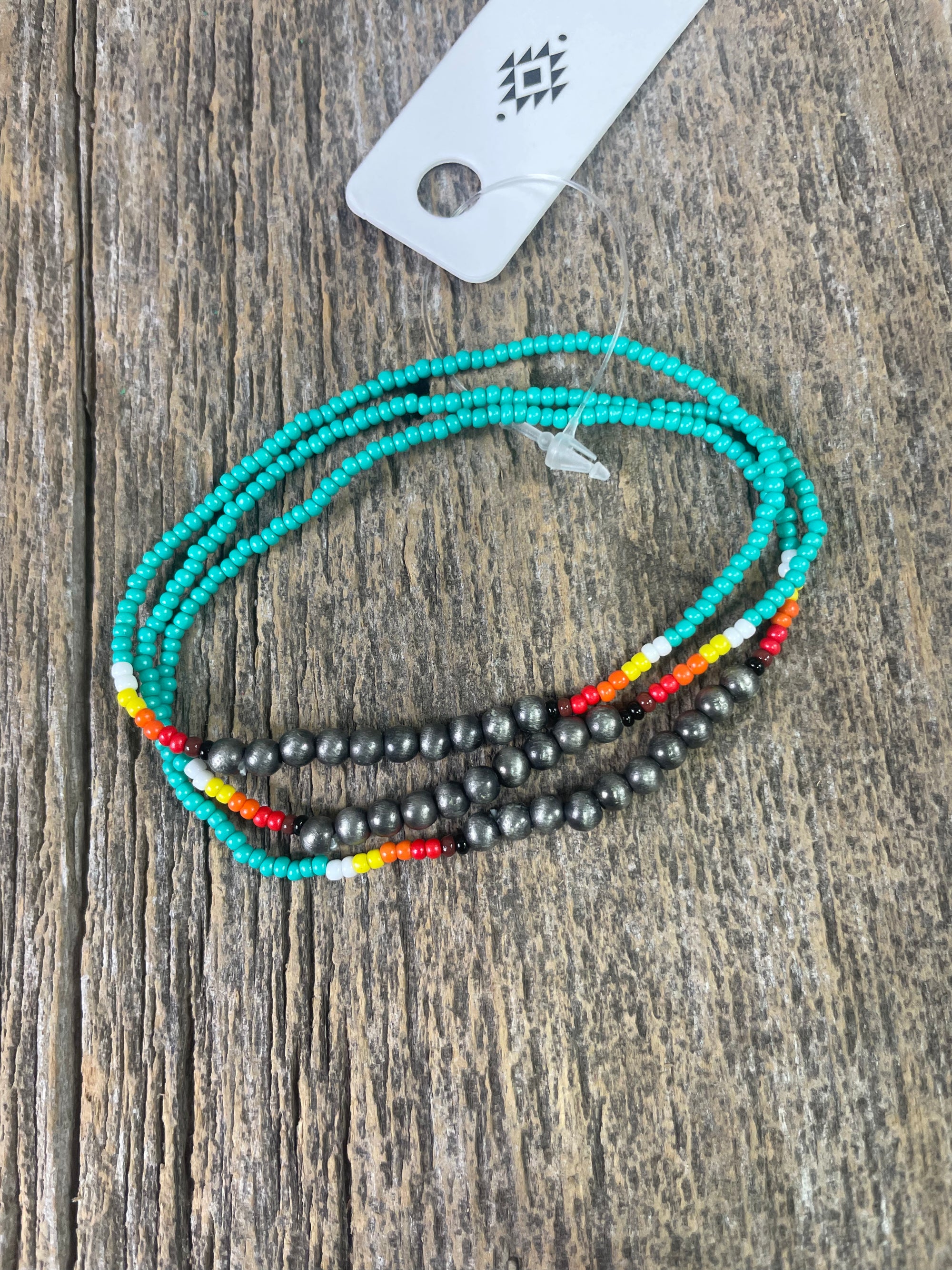 Seed Bead & Western Pearl Bracelet