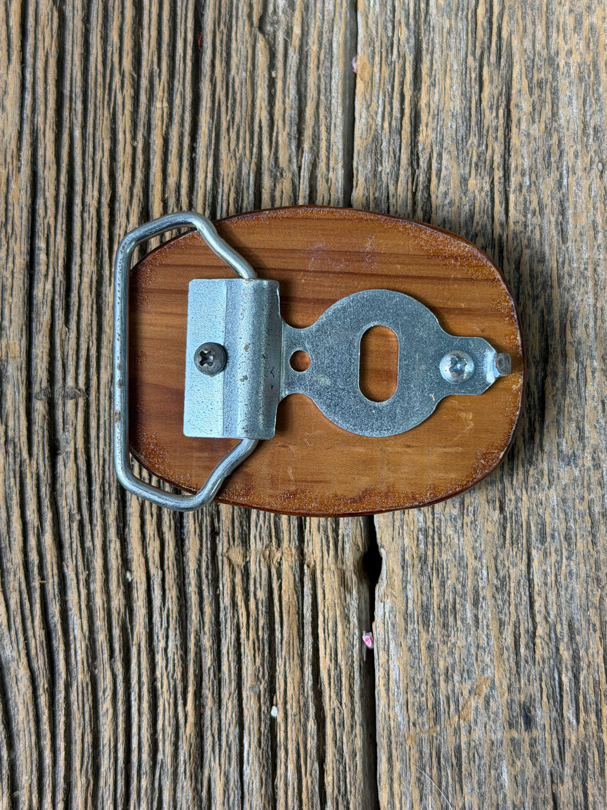 Appaloosa Horse Wood Belt Buckle