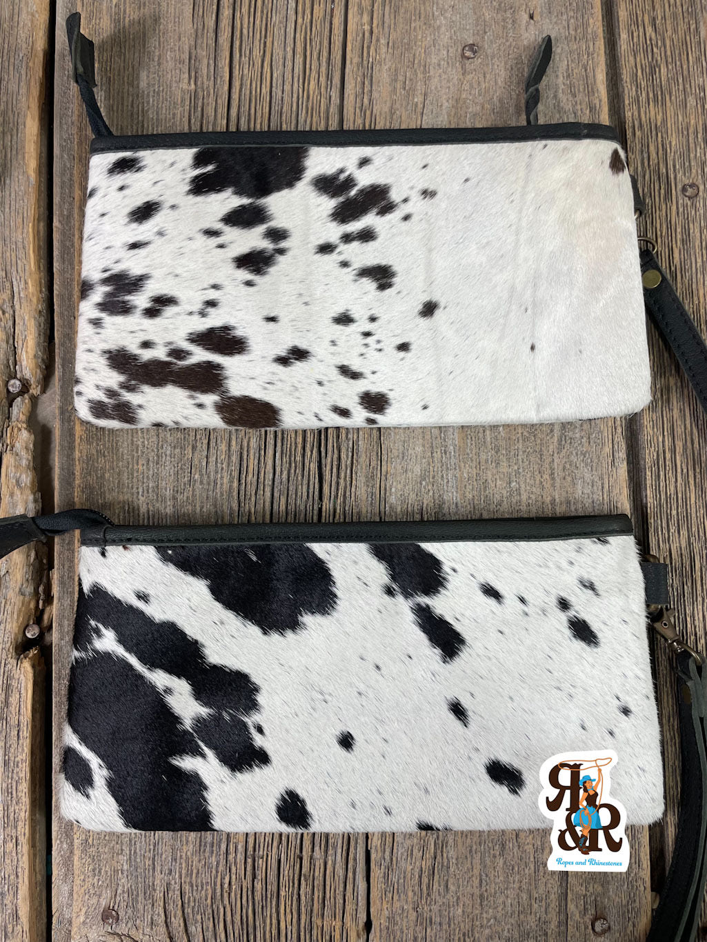 Cowhide Rectangle Wristlet