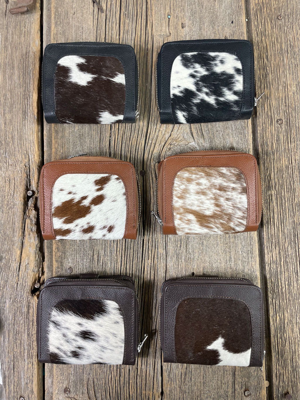 Cowhide Snap Over Wallet