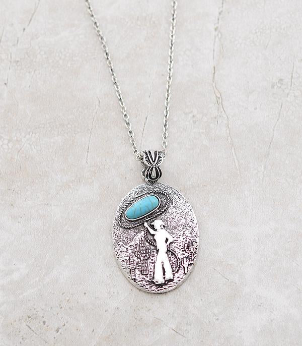 Rope The Moon Cowgirl Necklace Set