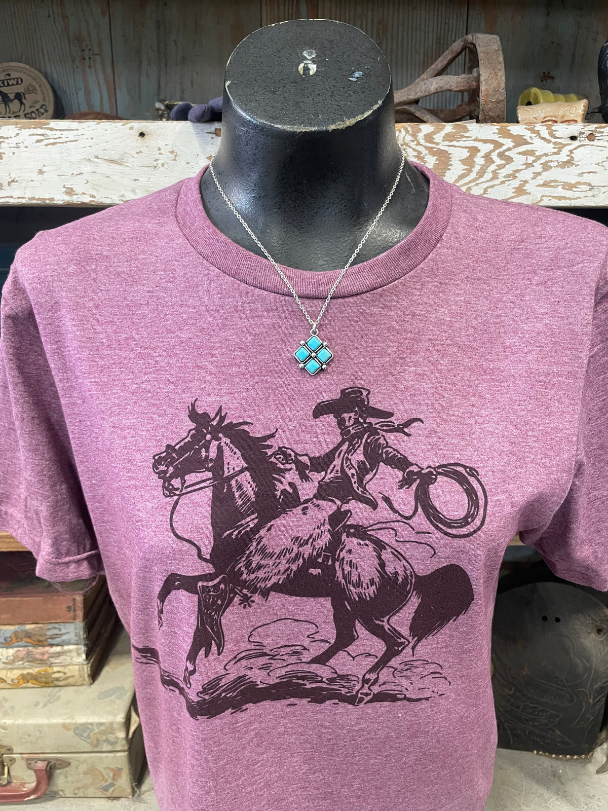 Mini Square Turquoise Necklace