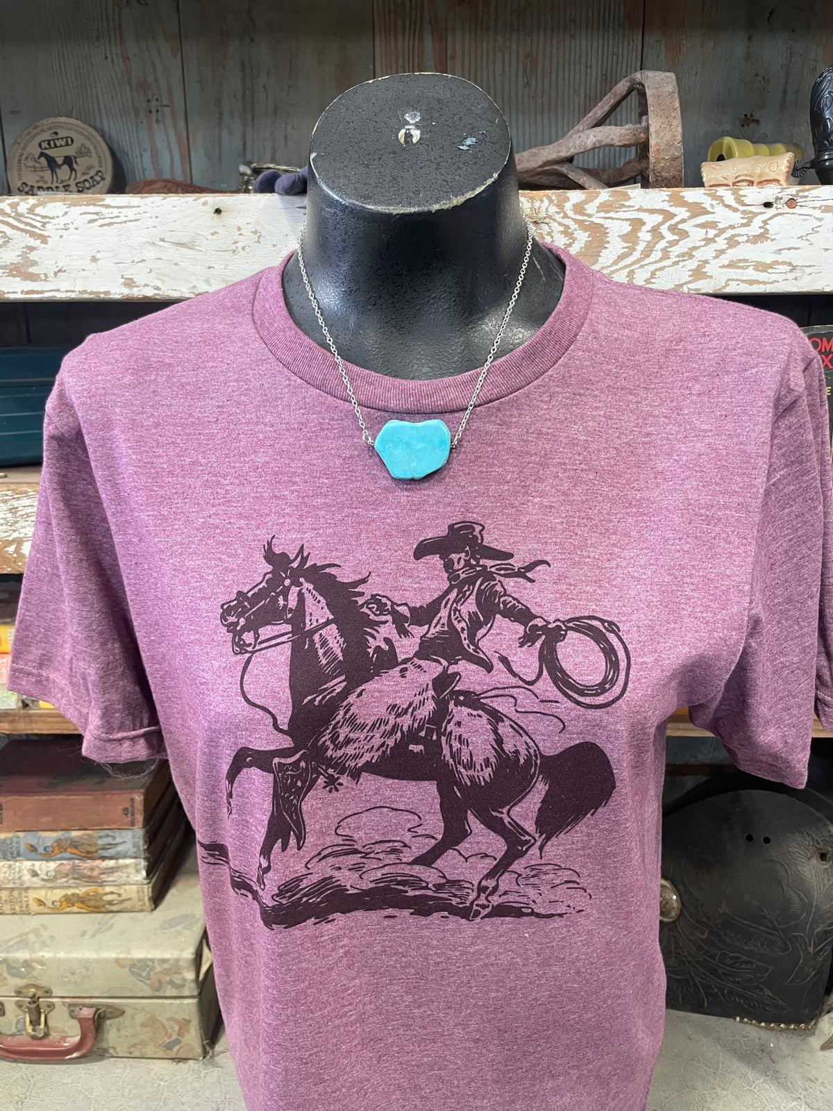 Turquoise Slab Chain Necklace