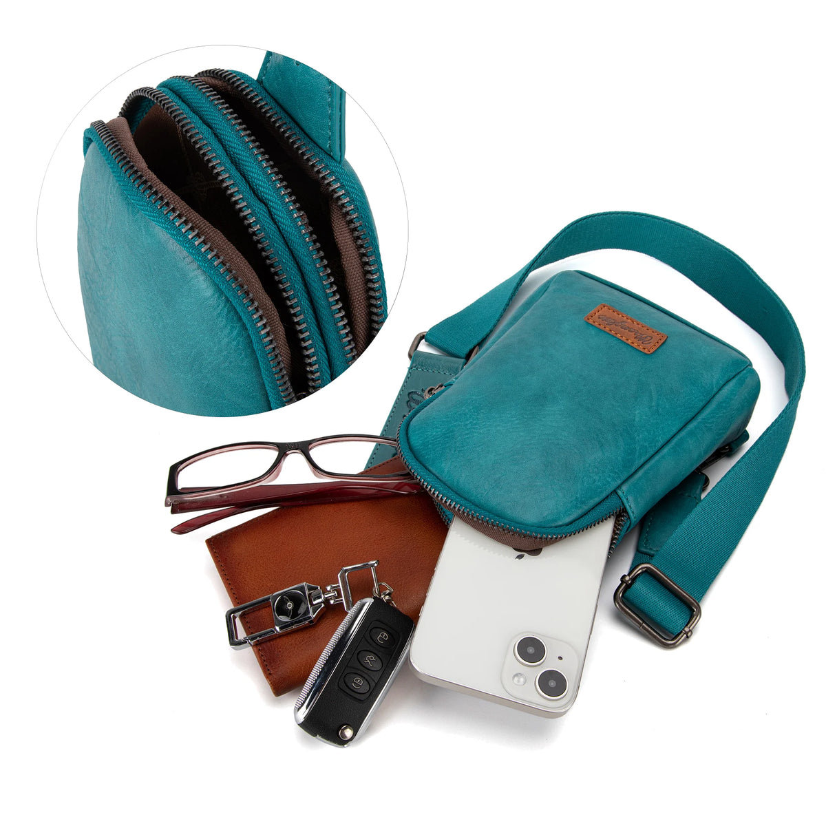 Wrangler Sling Bag Turquoise